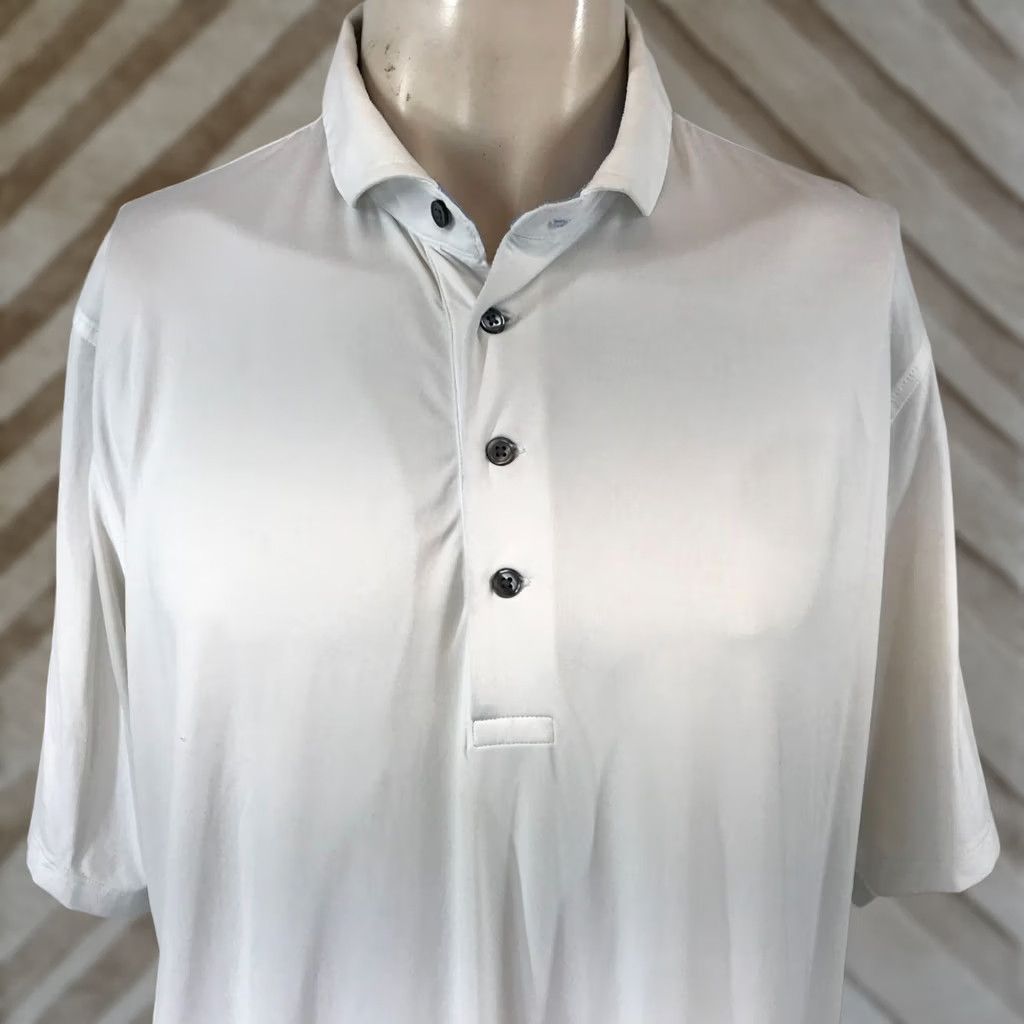 Vintage GREYSON MEN'S XL White Short Sleeve Collared Polo Golf Shirt Size US XL / EU 56 / 4 - 1 Thumbnail