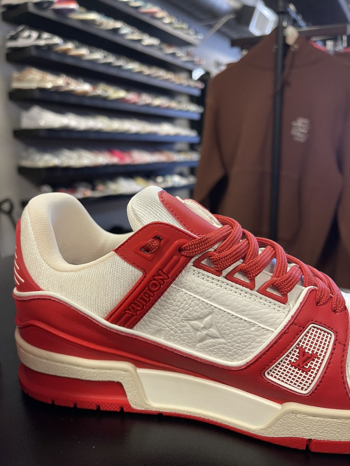 Louis Vuitton Size 5.5LV/6.5US - Product (RED) x Louis Vuitton Trainer Red Size US 6.5 / EU 39-40 - 8 Thumbnail