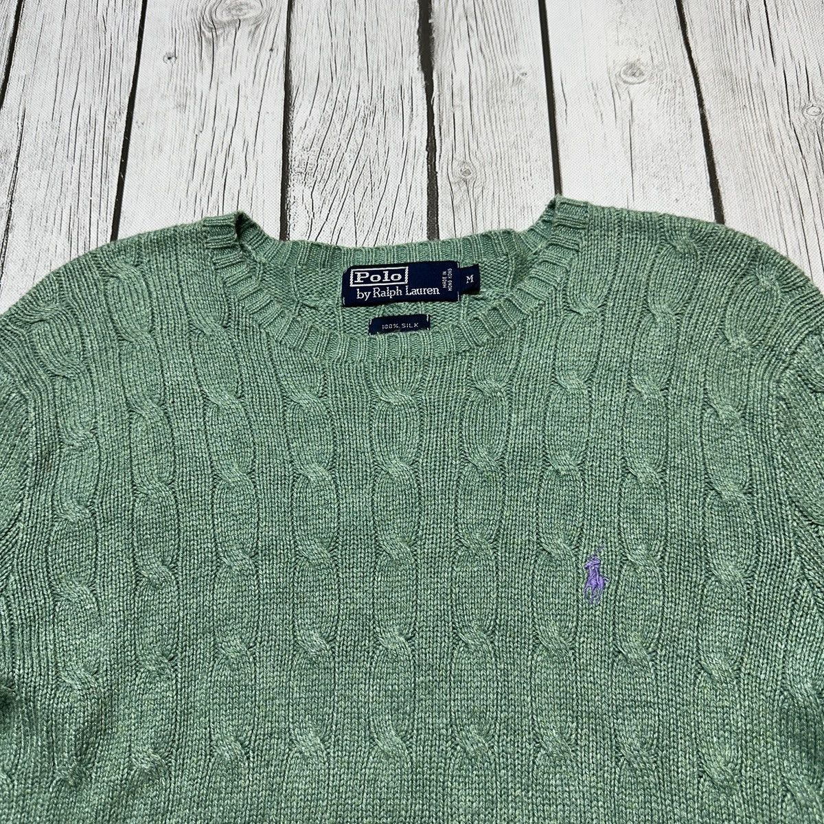 Vintage Vintage Polo silk sweater Size US M / EU 48-50 / 2 - 3 Thumbnail