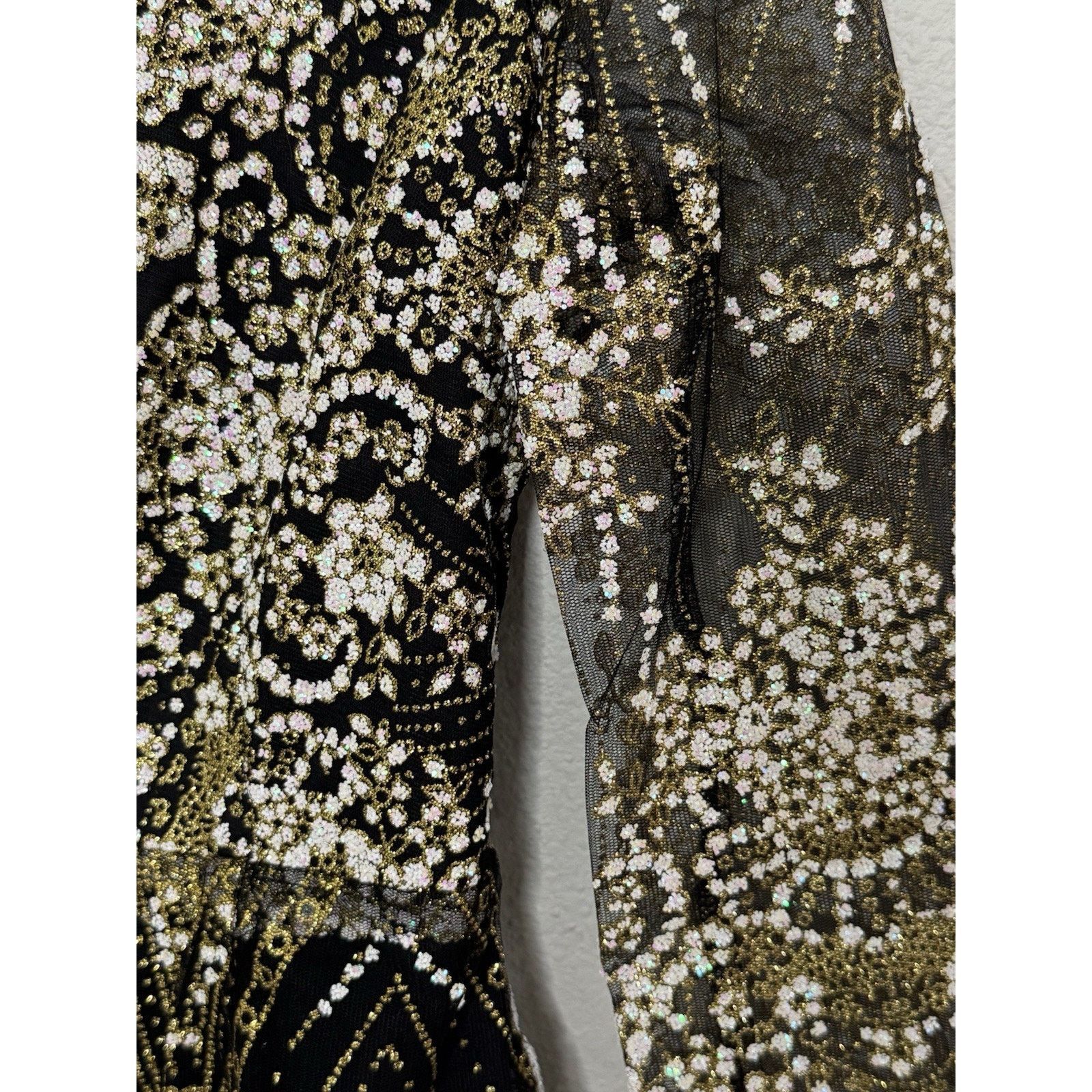 Other LUXXEL Saved By The Dress Embellished Sparkly Glittery Mini Size S / US 4 / IT 40 - 5 Thumbnail