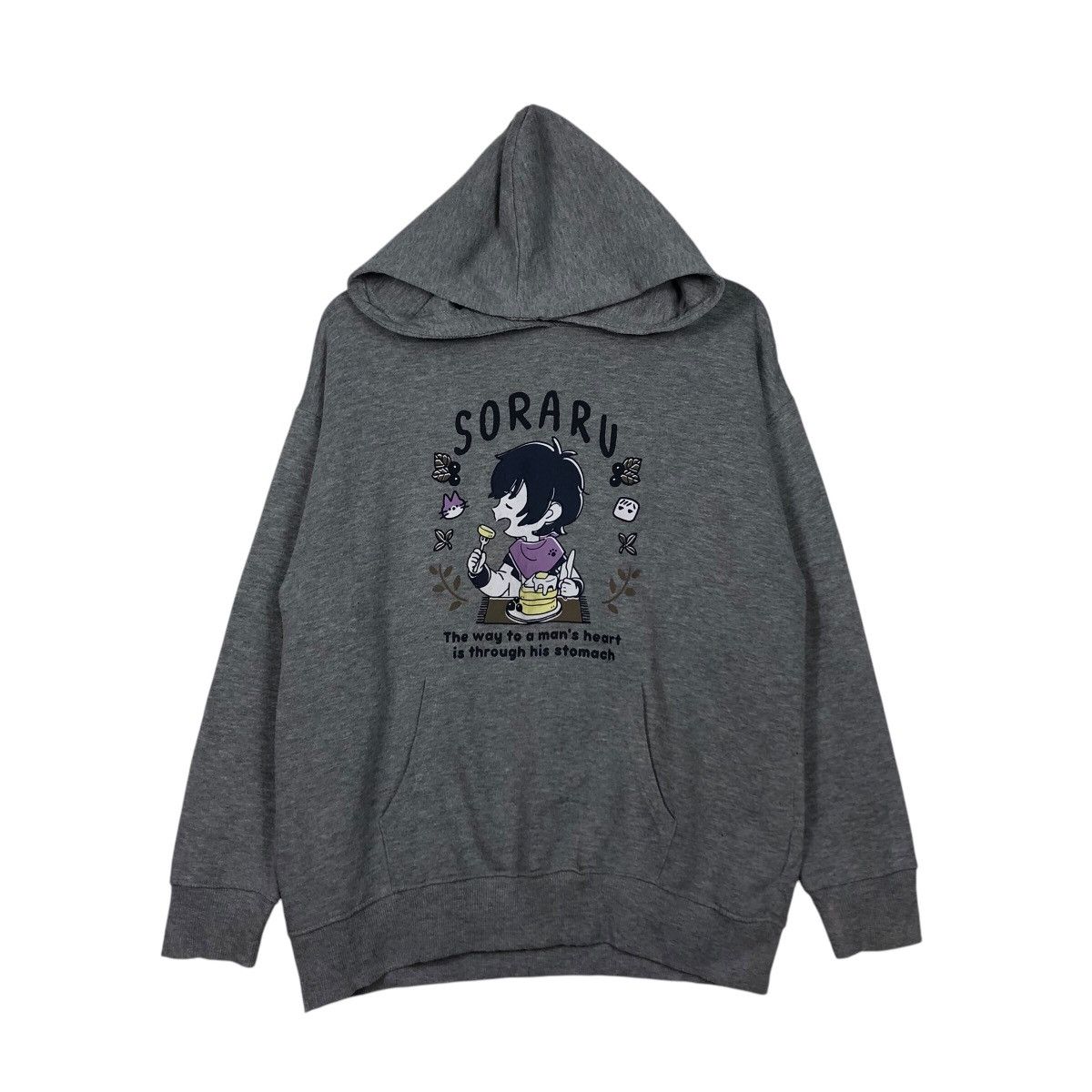 Cartoon Network 📌Vintage Hoodie Pull Over Soraru Cartoon Big Logo Size US M / EU 48-50 / 2 - 2 Thumbnail