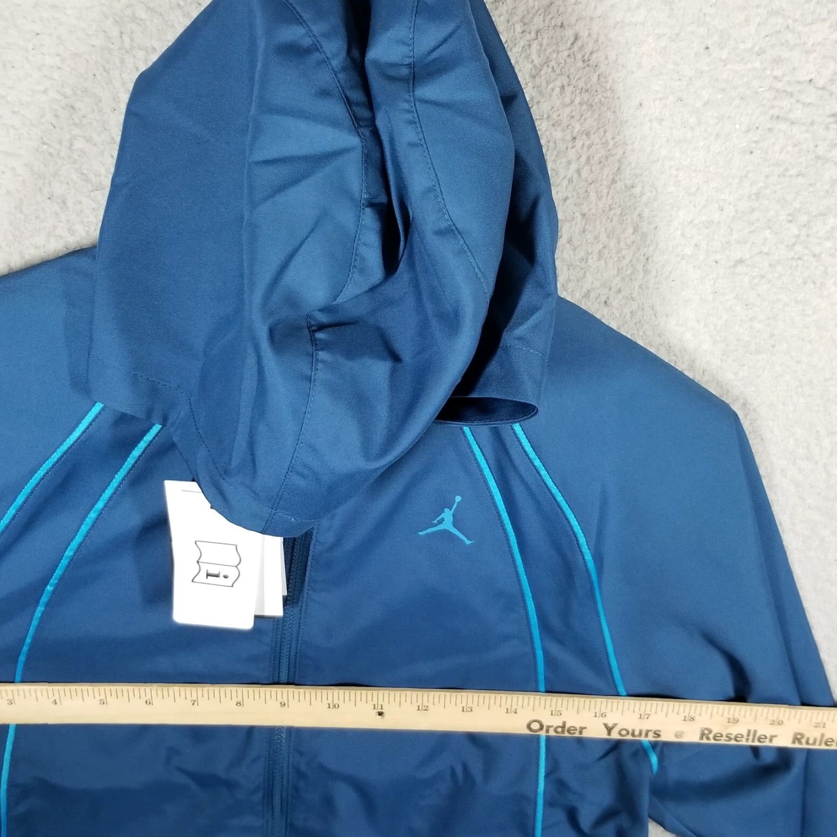 Nike VINTAGE Nike Jordan Woven Jacket Women's XS Blue Activewear Track Jacket Size XS / US 0-2 / IT 36-38 - 5 Thumbnail