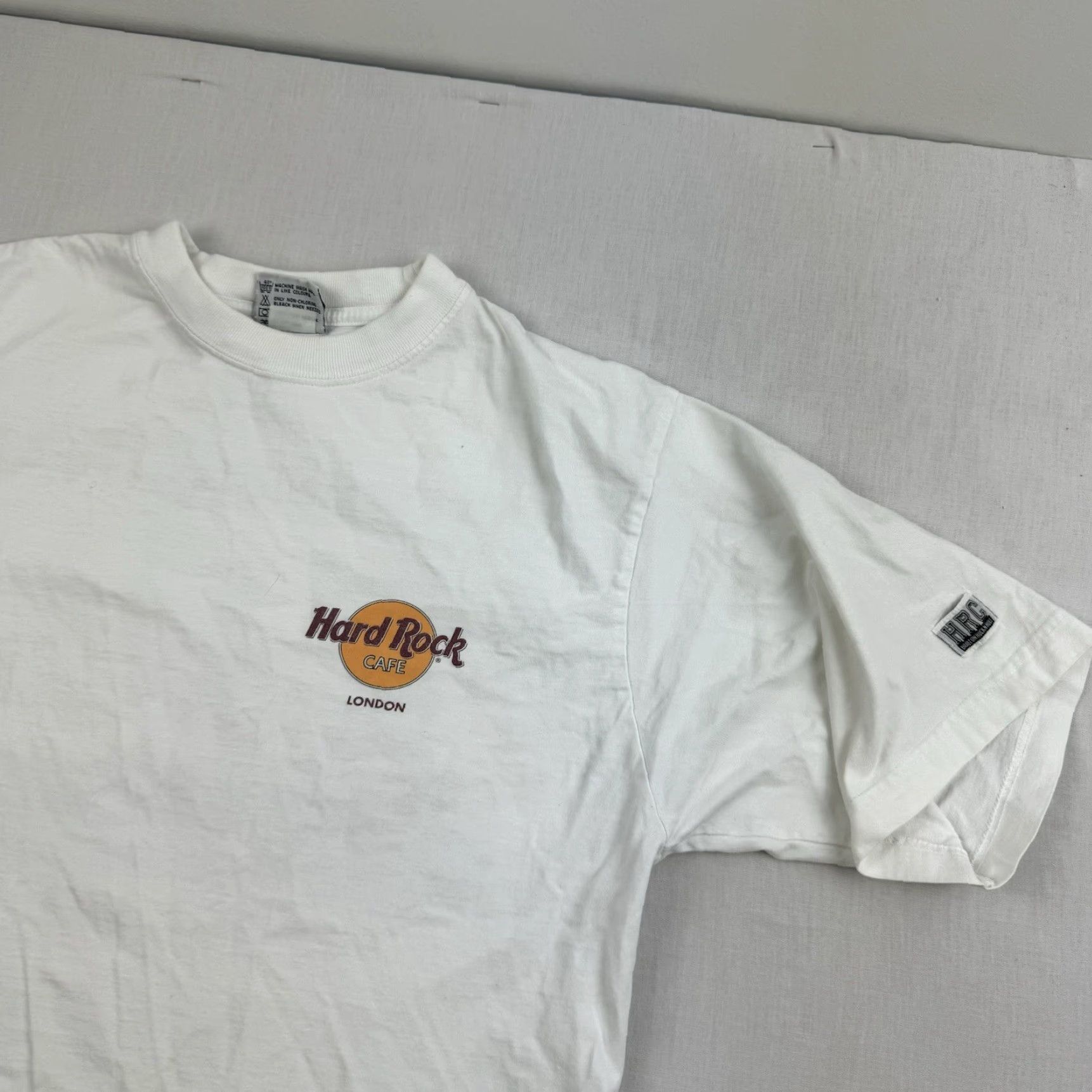 Hard Rock Cafe Vintage Hard Rock Cafe Shirt Adult Large White London The Original 90s Music Size US L / EU 52-54 / 3 - 6 Thumbnail