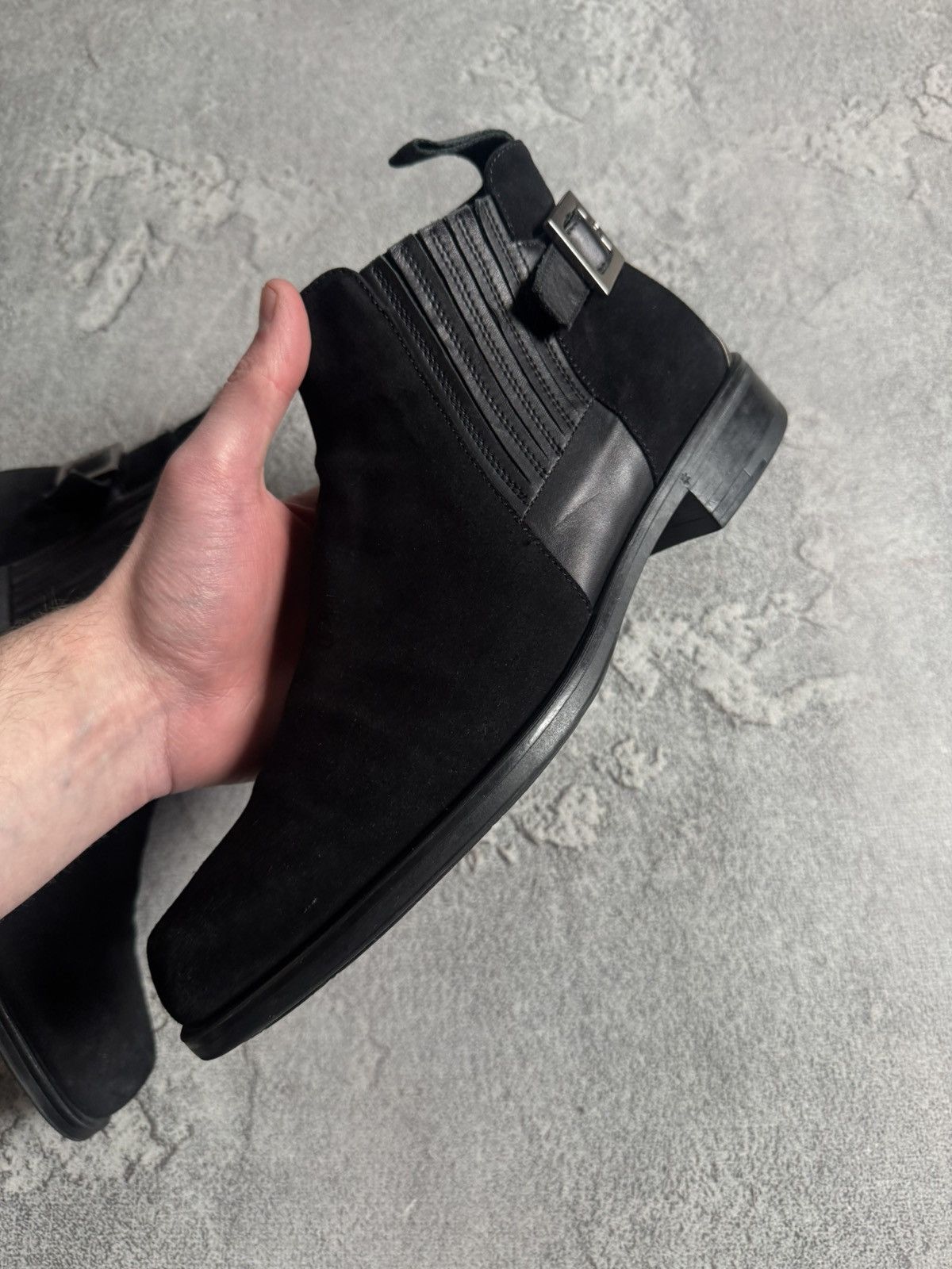 Other Cesare Paciotti 27.5cm suede black ankle boots shoes western Size US 9.5 / EU 42-43 - 9 Thumbnail