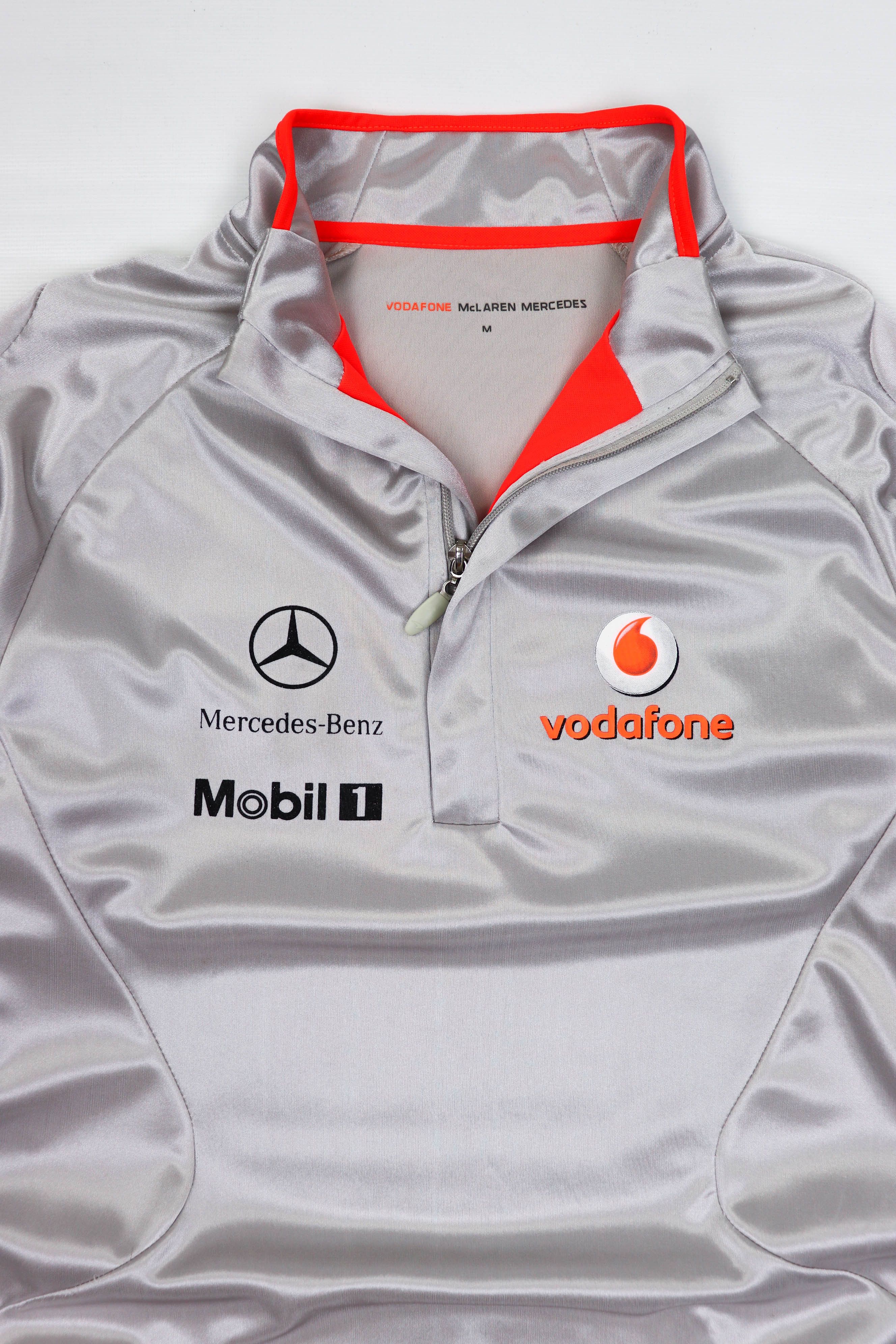 Malcolm McLaren Vodafone Mclaren Mercedes-Benz Racing Team Silver Pullover Size US M / EU 48-50 / 2 - 6 Thumbnail