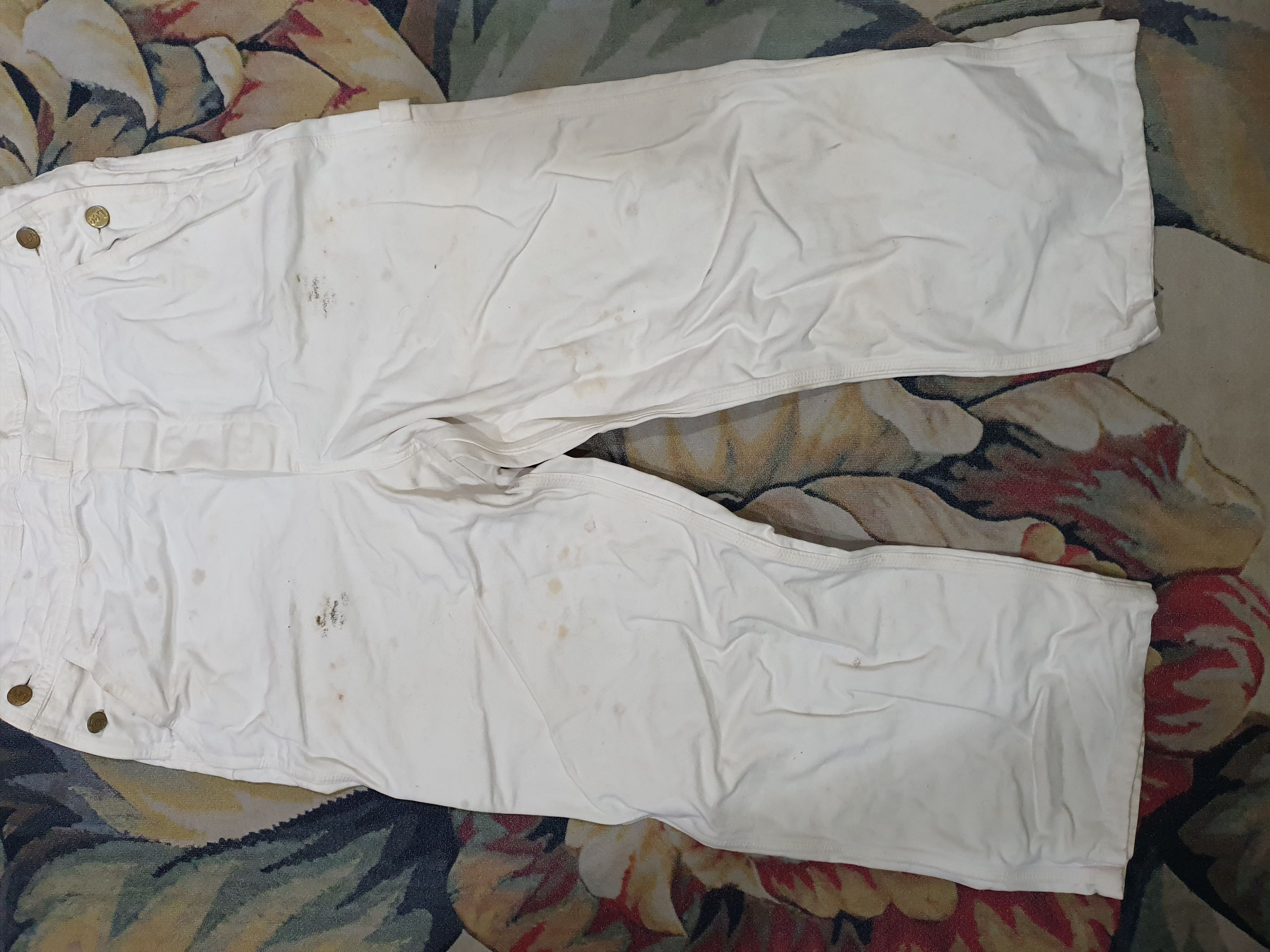 Lee × Vintage 32×33 LEE OVERALL WHITE 🔥 Size US 32 / EU 48 - 8 Thumbnail