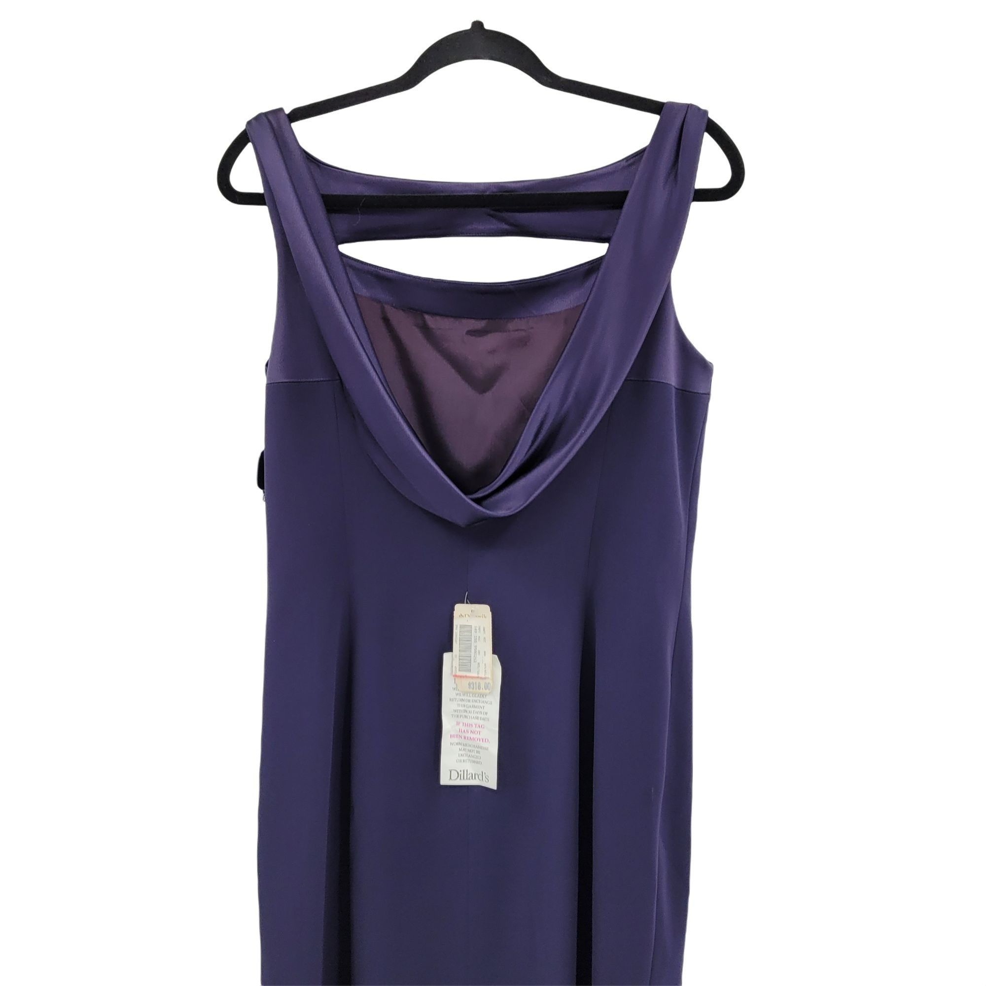 Elie Tahari Vtg Tahari Navy Gown Sz 12 Formal Peekaboo Cutout Draped Bac Size XL / US 12-14 / IT 48-50 - 4 Thumbnail