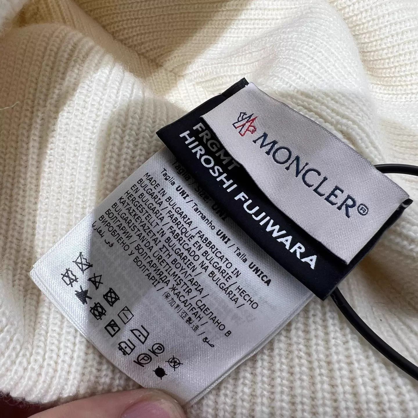 Moncler Moncler x Frgmt Embroidered Beanie New DY9435 Size ONE SIZE - 4 Thumbnail