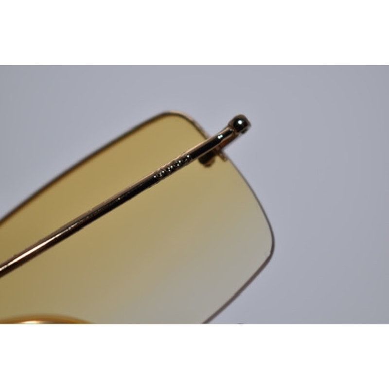 Gucci Vintage Gucci GG1653/S Gold Rimless Yellow Tint Sunglasses Size ONE SIZE - 8 Thumbnail