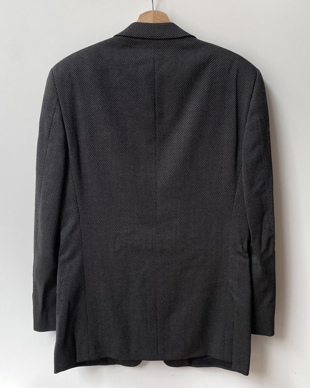 Armani Collezioni Vintage Armani Dark Gray Wool Blazer Size L / US 10 / IT 46 - 5 Thumbnail