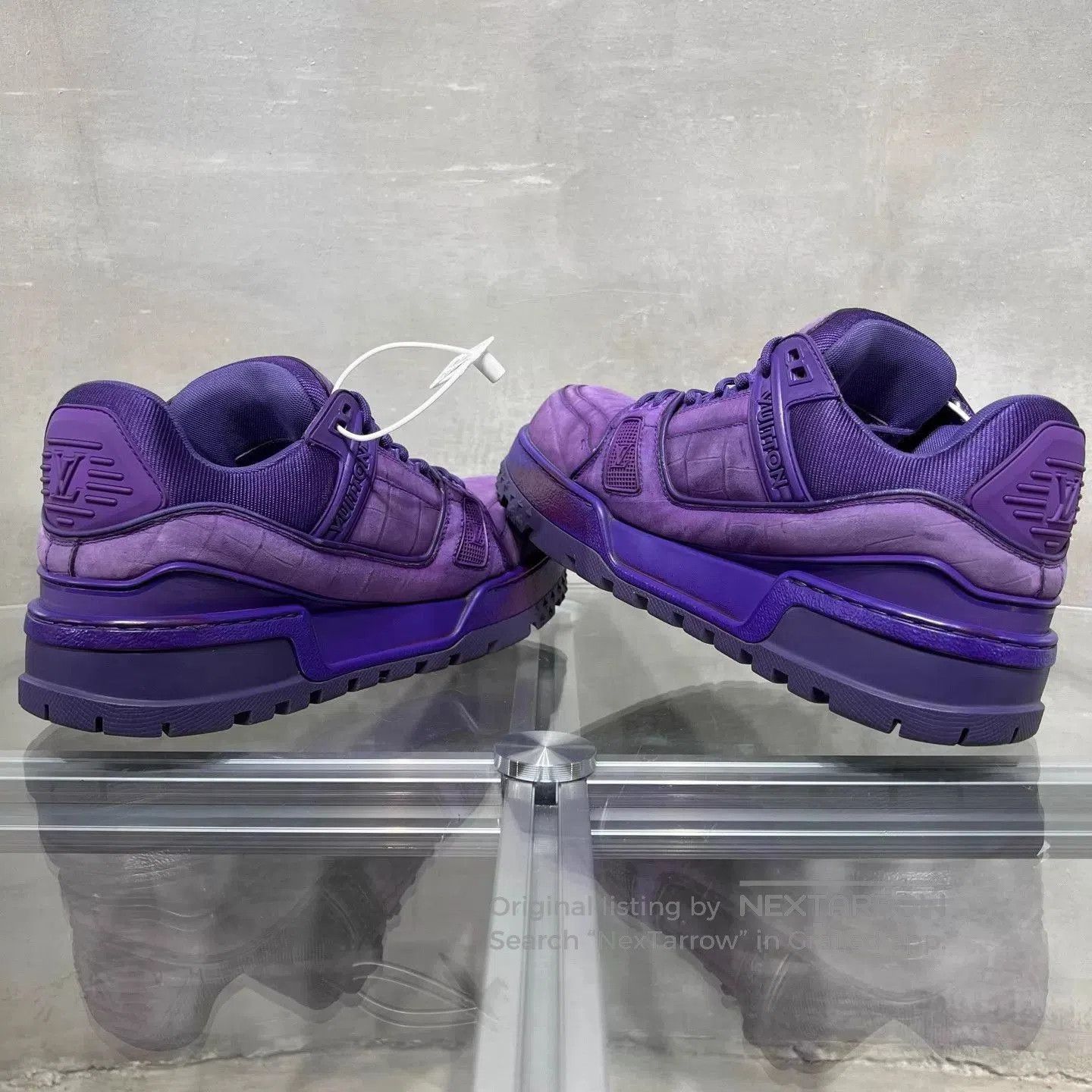 Louis Vuitton Purple High-Top Sneakers Size 7.5. Size US 7.5 / EU 40-41 - 5 Thumbnail
