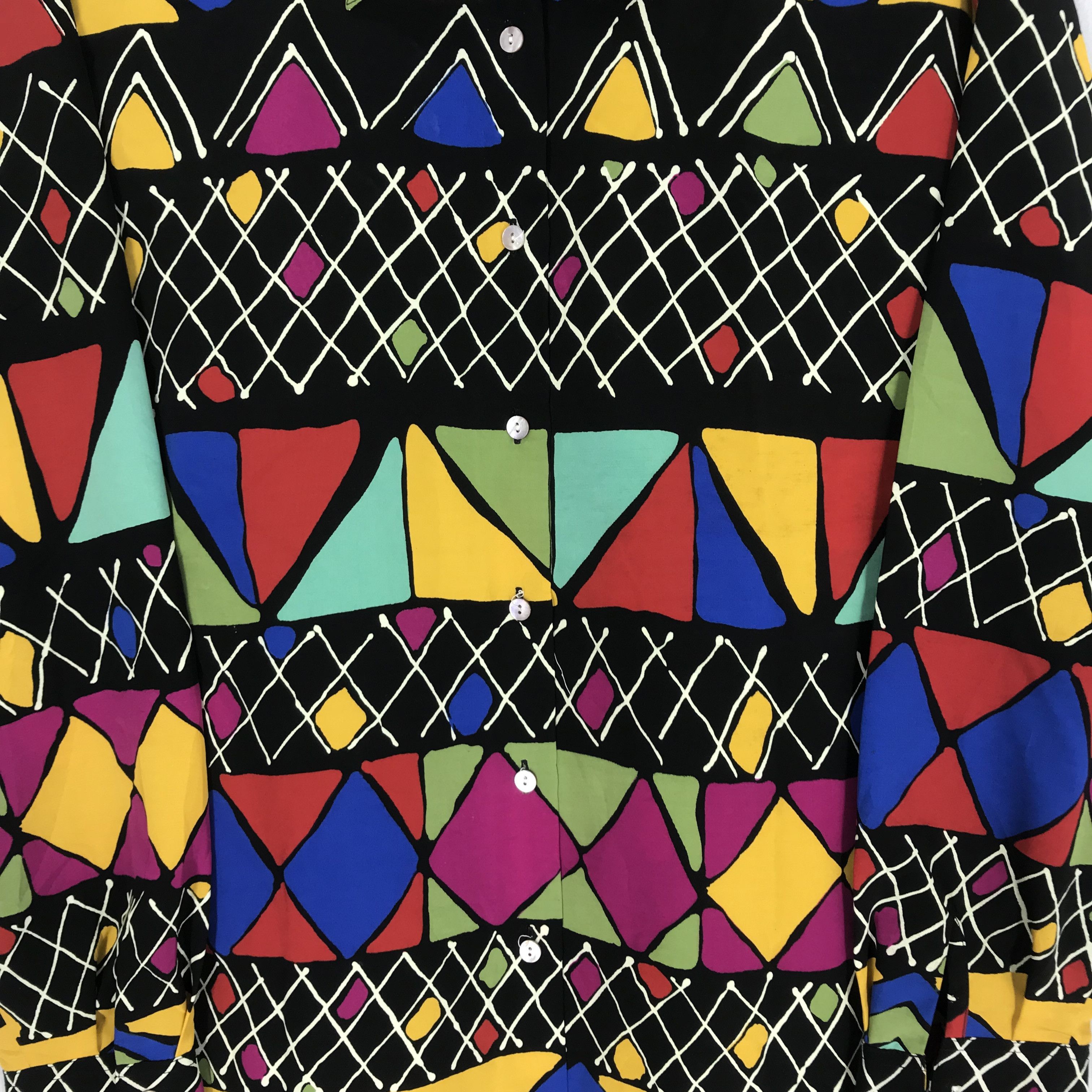 Vintage Vintage Psychedelic Baroque Abstract Tribal Aztec Navajo Art Size XL / US 12-14 / IT 48-50 - 5 Thumbnail