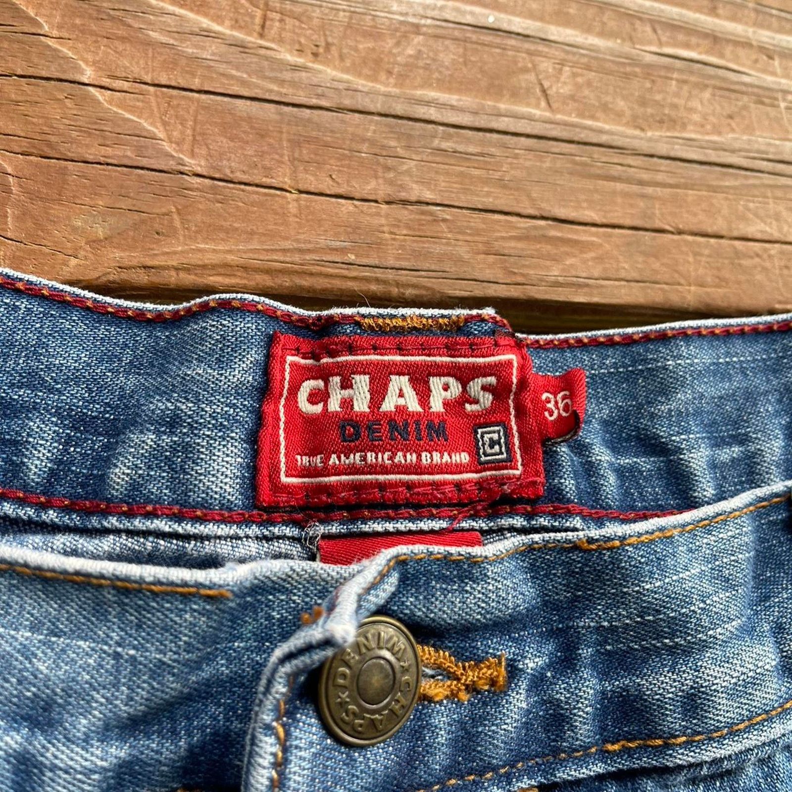 Chaps Vintage Baggy Chaps Denim Jorts Size US 36 / EU 52 - 5 Thumbnail