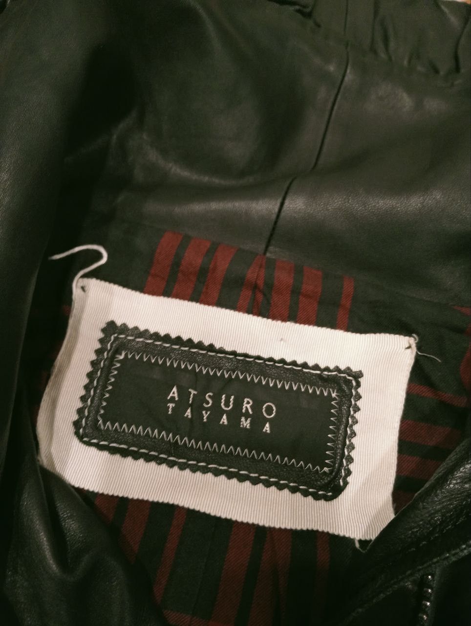 ATSURO TAYAMA JAPANESE ATSURO TAYAMA LONG LEATHER JACKET Size S / US 4 / IT 40 - 5 Thumbnail
