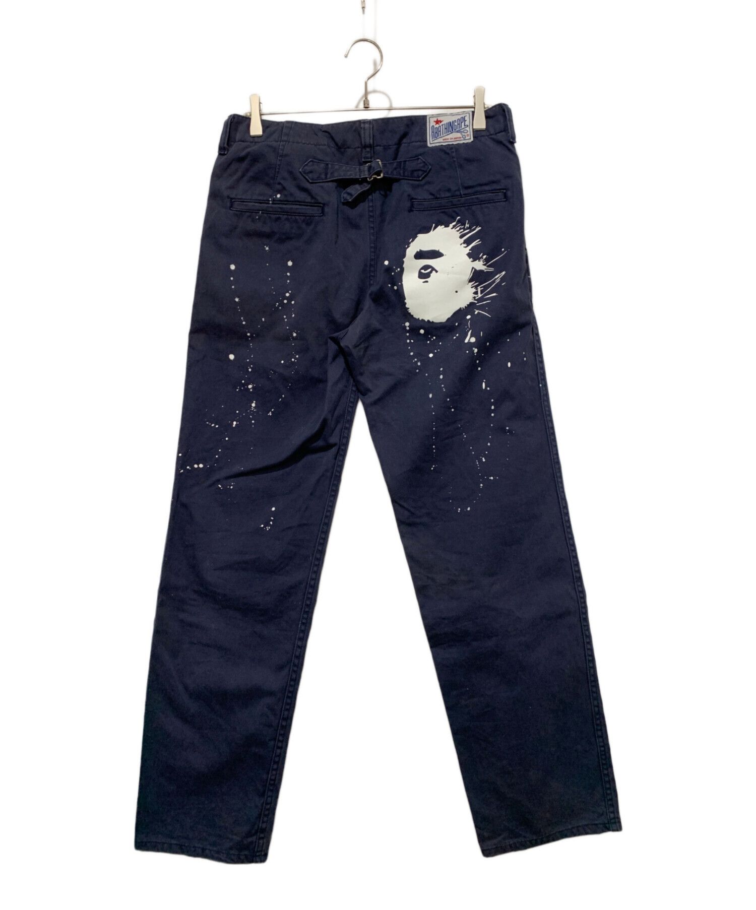 Bape A Bathing Ape Paint Bape Head Pants Size US 30 / EU 46 - 1 Thumbnail