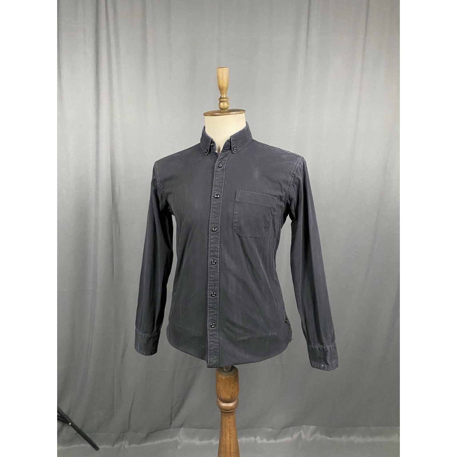 Kith Kith Garment Dyed Men's Black Denim Overshirt Jacket Size M Size US M / EU 48-50 / 2 - 2 Thumbnail