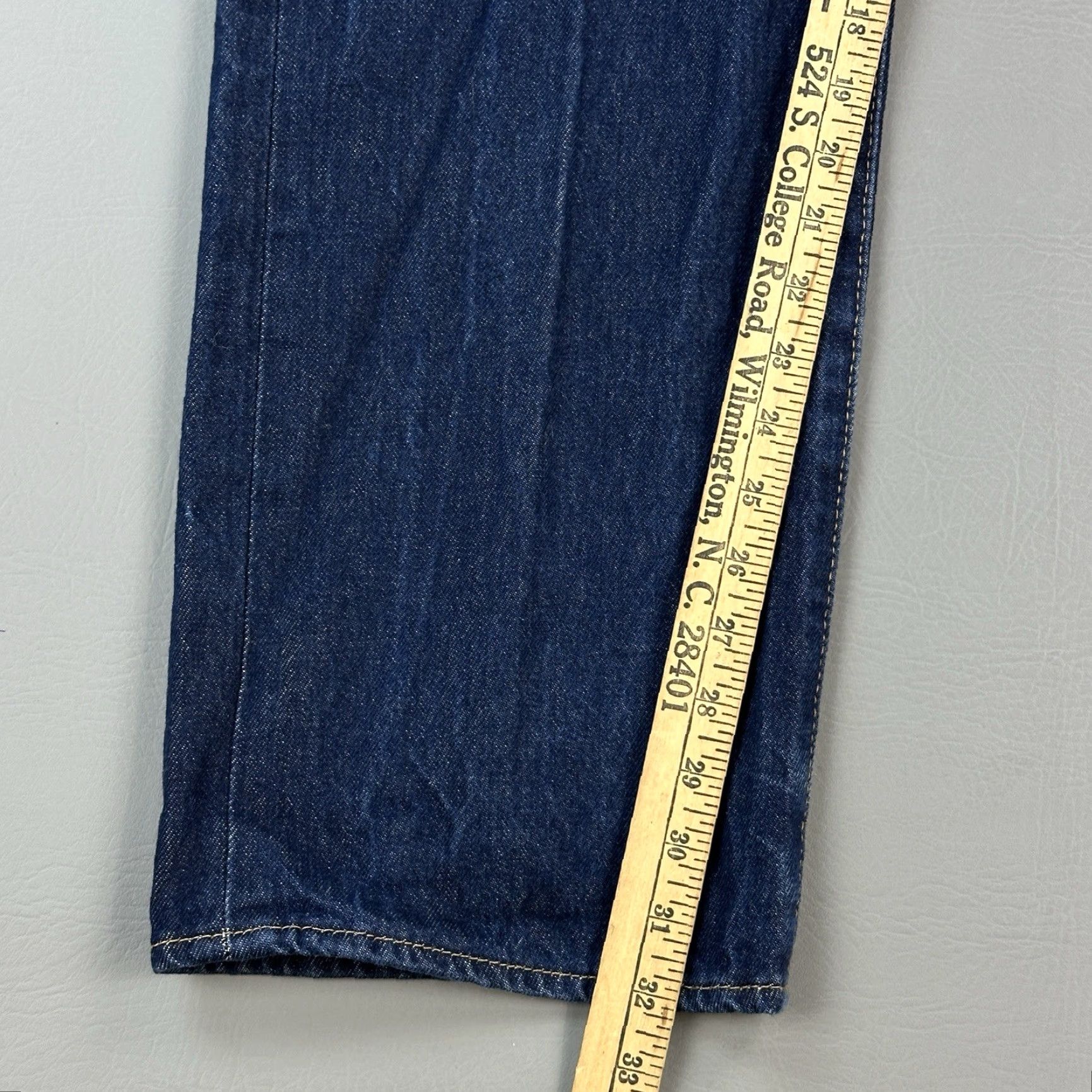 Levi's Levi's 501 Jeans Mens 42x34 Dark Wash Original Shrink To Fit Button Fly Denim Blue 80s 90s Cowboy Retro USA Jeans Mens Regular Size US 42 / EU 58 - 3 Thumbnail
