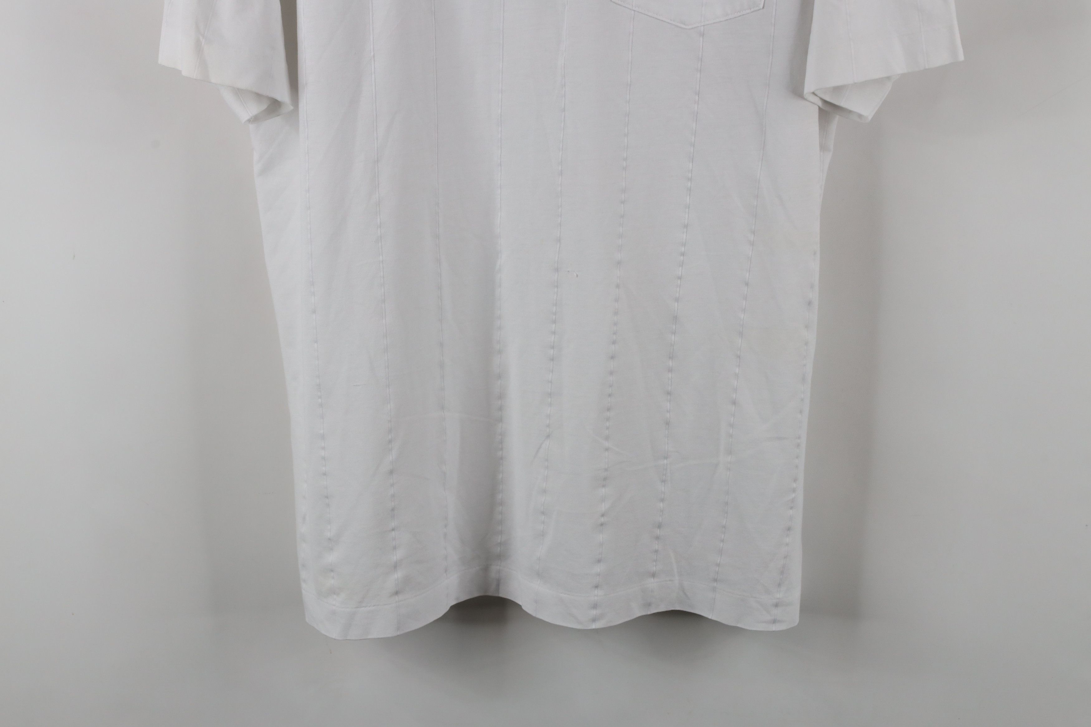 Vintage Vintage 90s Streetwear Striped Sheer Collared Polo Shirt Size US XL / EU 56 / 4 - 3 Thumbnail