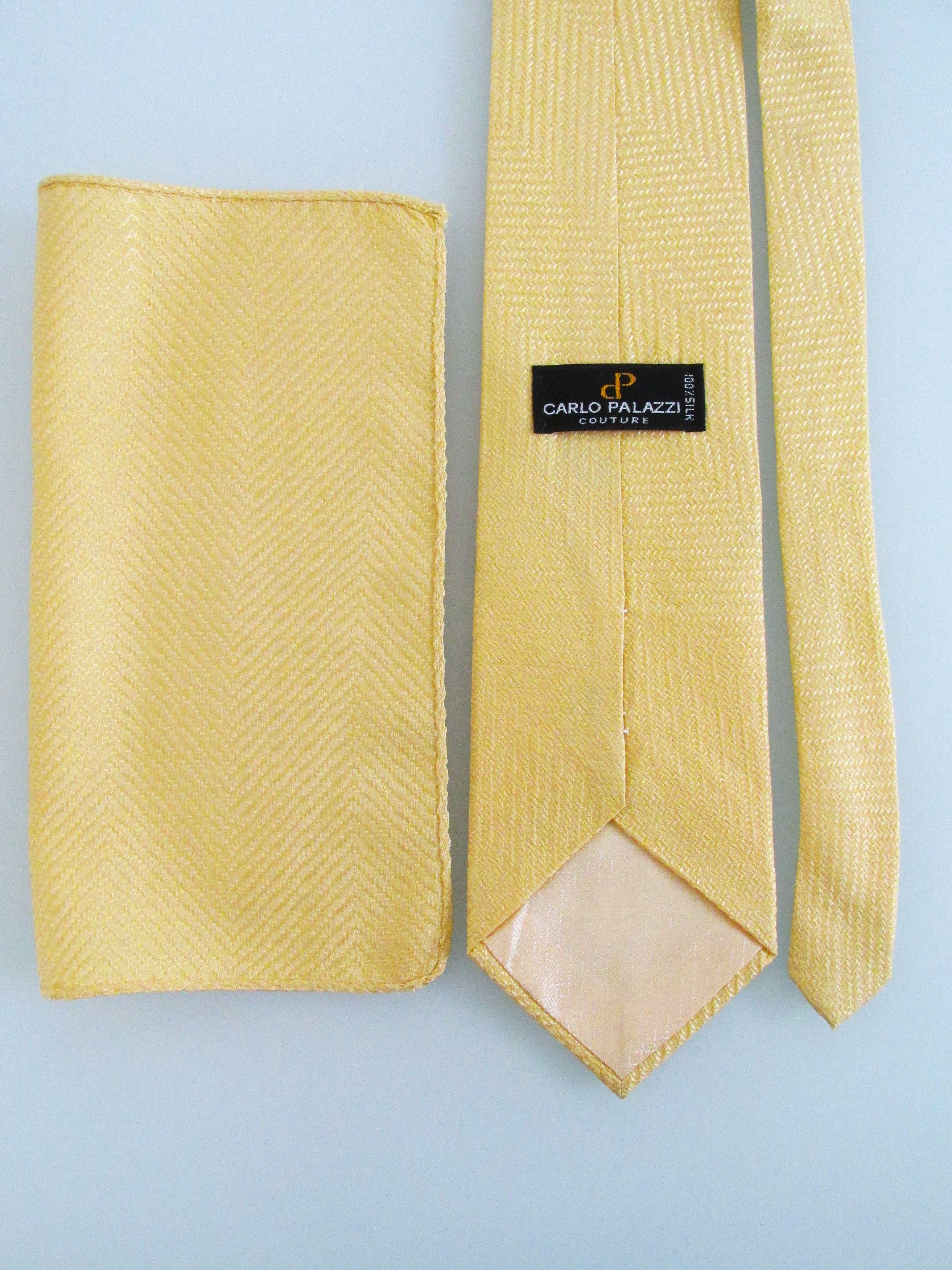 Carlo Palazzi Carlo Palazzi (NWOT) Men's Silk Tie & Pocket Square Set Size ONE SIZE - 4 Thumbnail