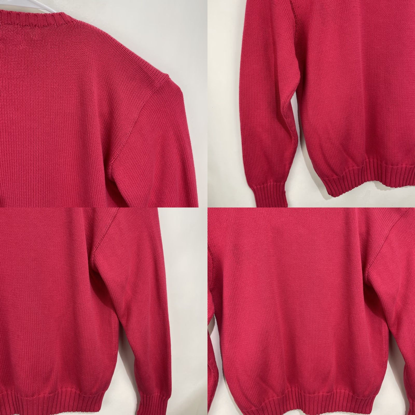 Polo Ralph Lauren VINTAGE Polo Ralph Lauren Coral Crewneck Sweater XL Medium Knit Cotton Shirt Men Size US XL / EU 56 / 4 - 9 Thumbnail