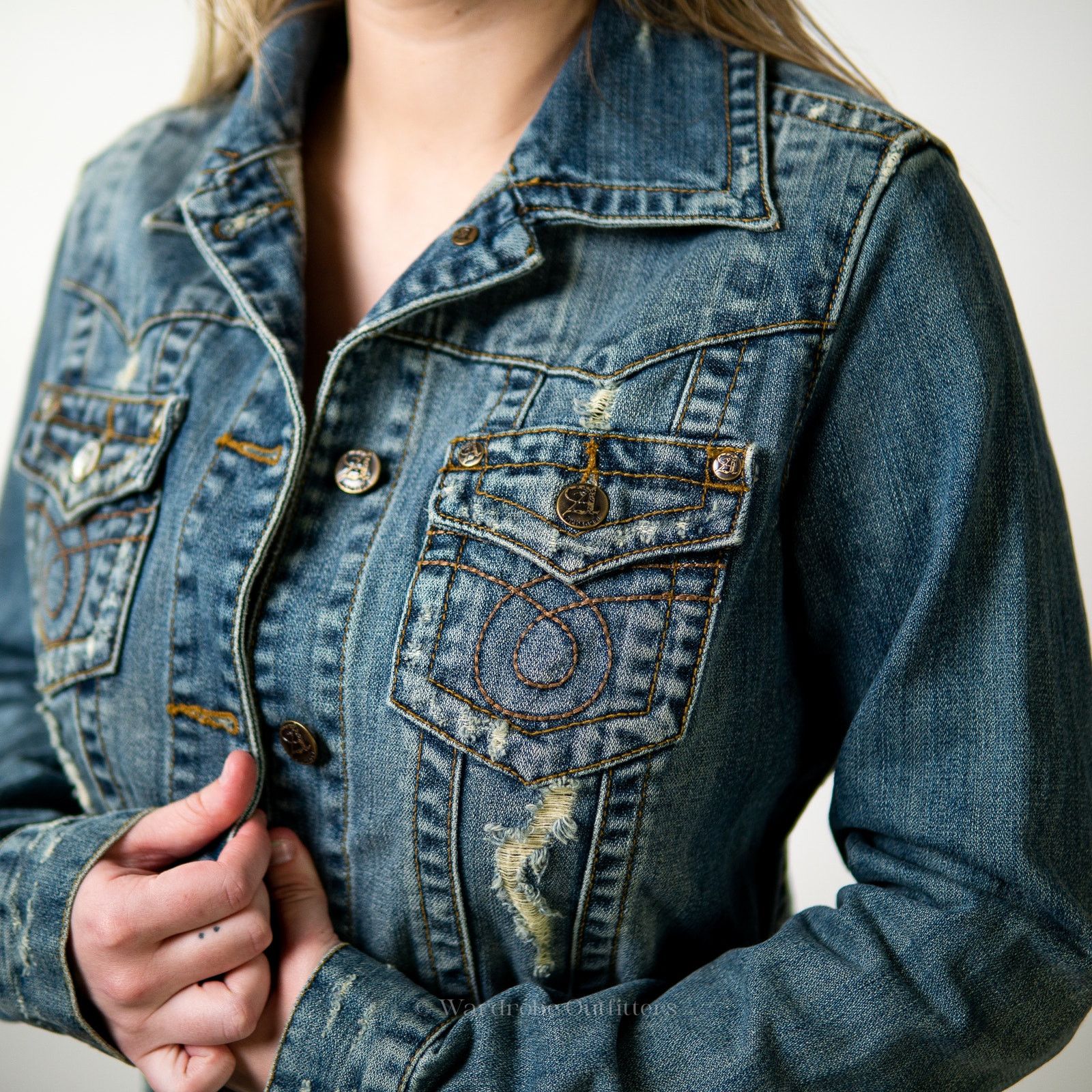 Vintage Vintage Y2K Archangel Denim Jean Jacket - M Size M / US 6-8 / IT 42-44 - 8 Thumbnail