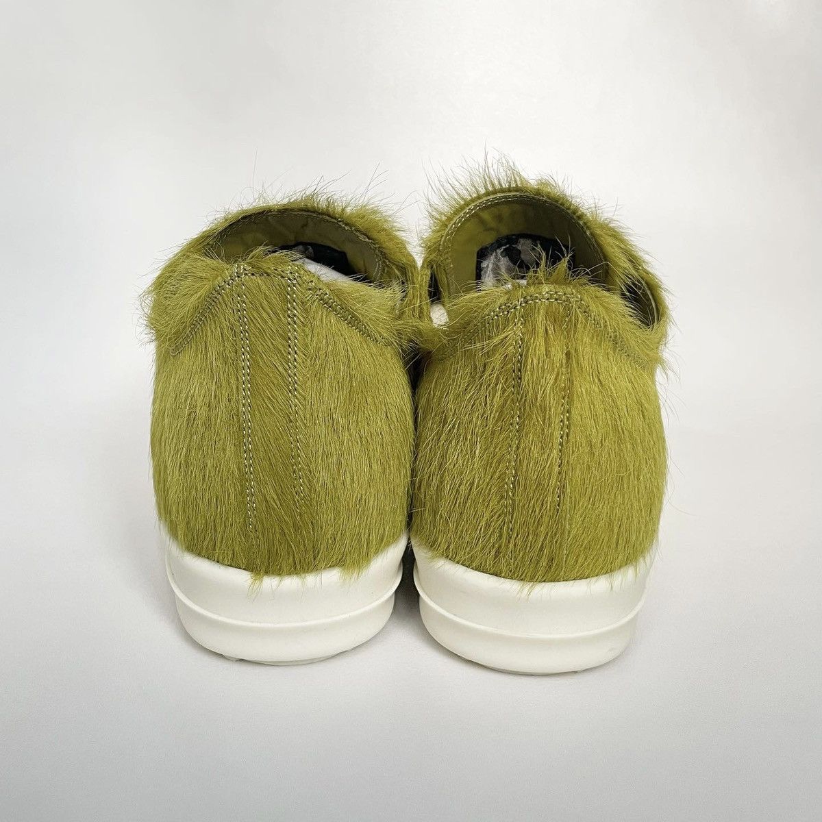 Rick Owens A/W 23 Acid Green Pony Hair Ramones Size US 10 / EU 43 - 13 Thumbnail