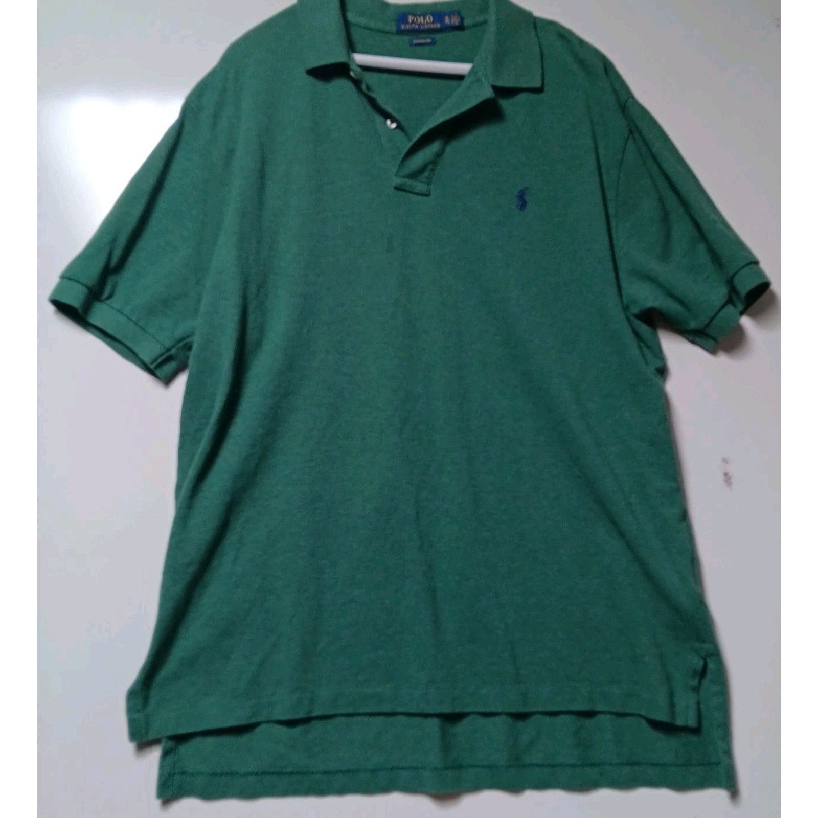 Polo Ralph Lauren Polo Ralph Lauren Men’s Polo Shirt Green Size XL Classic Fit Size US XL / EU 56 / 4 - 1 Thumbnail