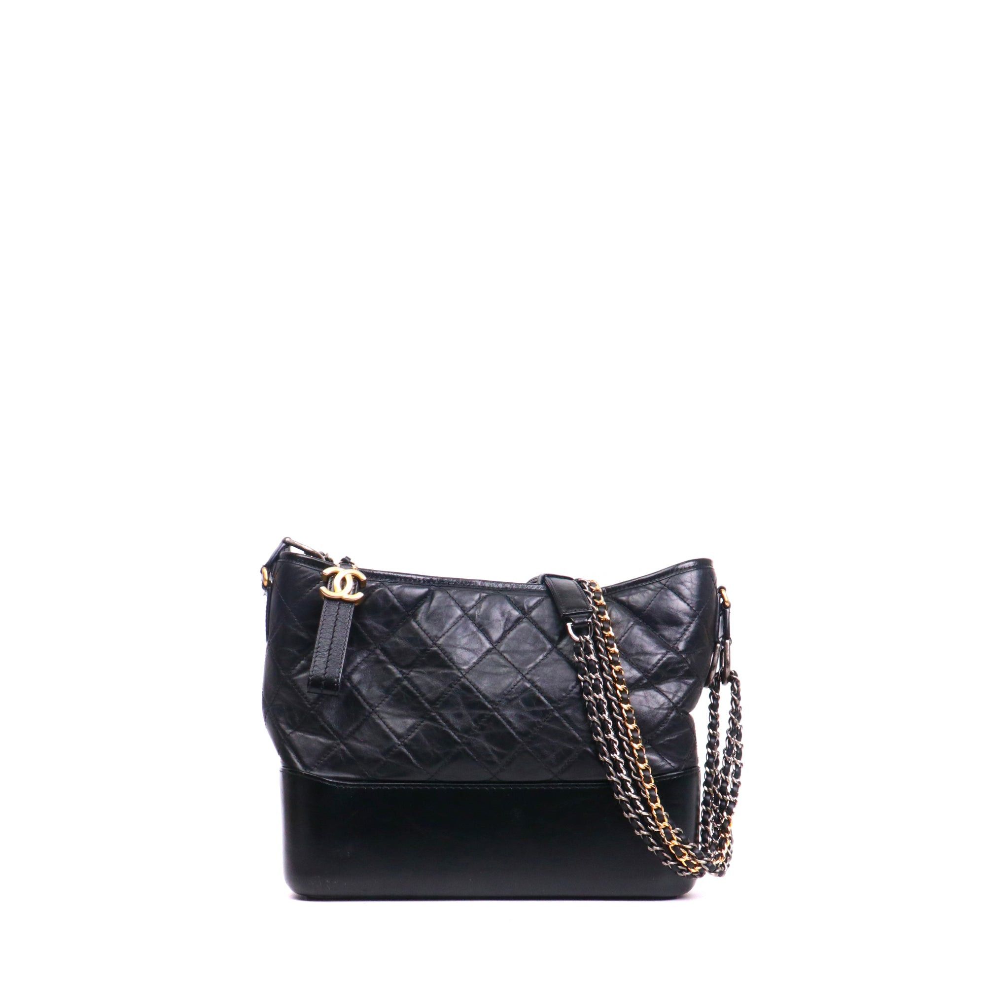 Chanel CHANEL - Gabrielle GM Chanel shoulder bag in black leather Size ONE SIZE - 1 Thumbnail