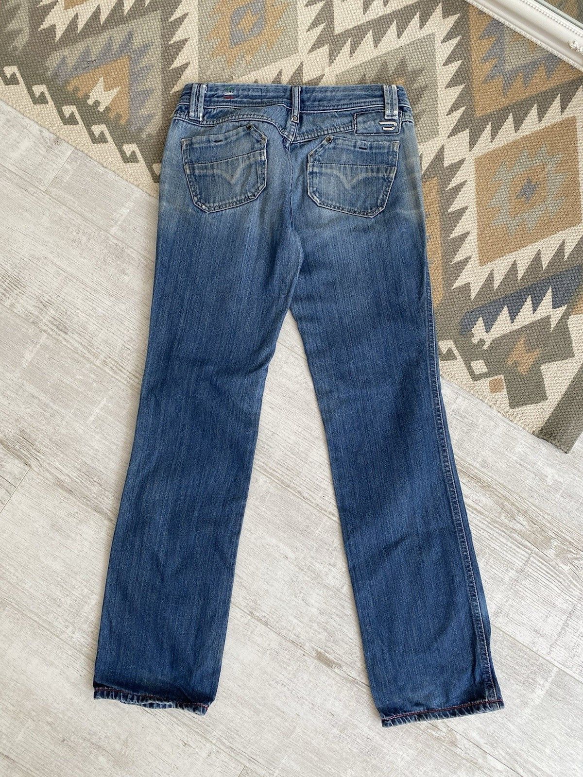 Diesel Y2k Diesel Womens Blue Low Rise Jeans Pants Size 28" / US 6 / IT 42 - 9 Thumbnail