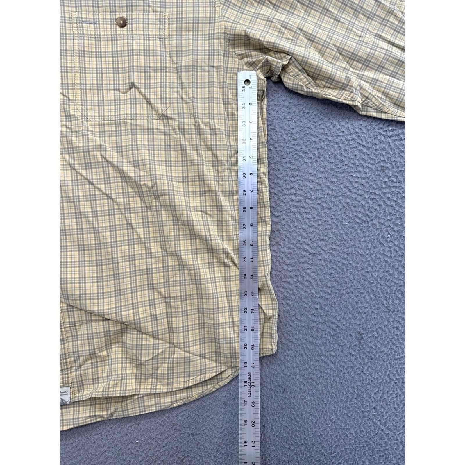 Eddie Bauer Eddie Bauer Shirt Mens 2XL Yellow Plaid Long Sleeve Button-Up Cotton Shirt Casual Outdoor Colorful Size US XXL / EU 58 / 5 - 5 Thumbnail