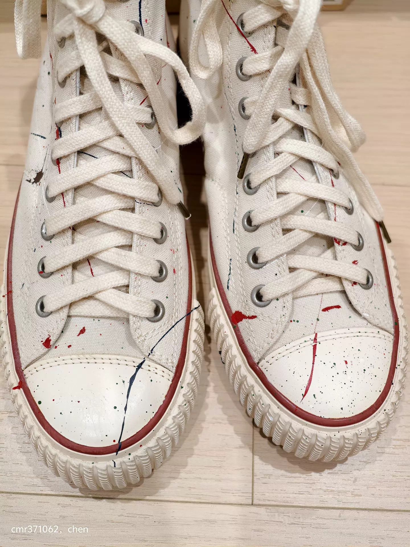 Visvim VISVIM 19 ICT SKAGWAY HI CANVAS Splatter Ivory 9 Size US 9 / EU 42 - 6 Thumbnail