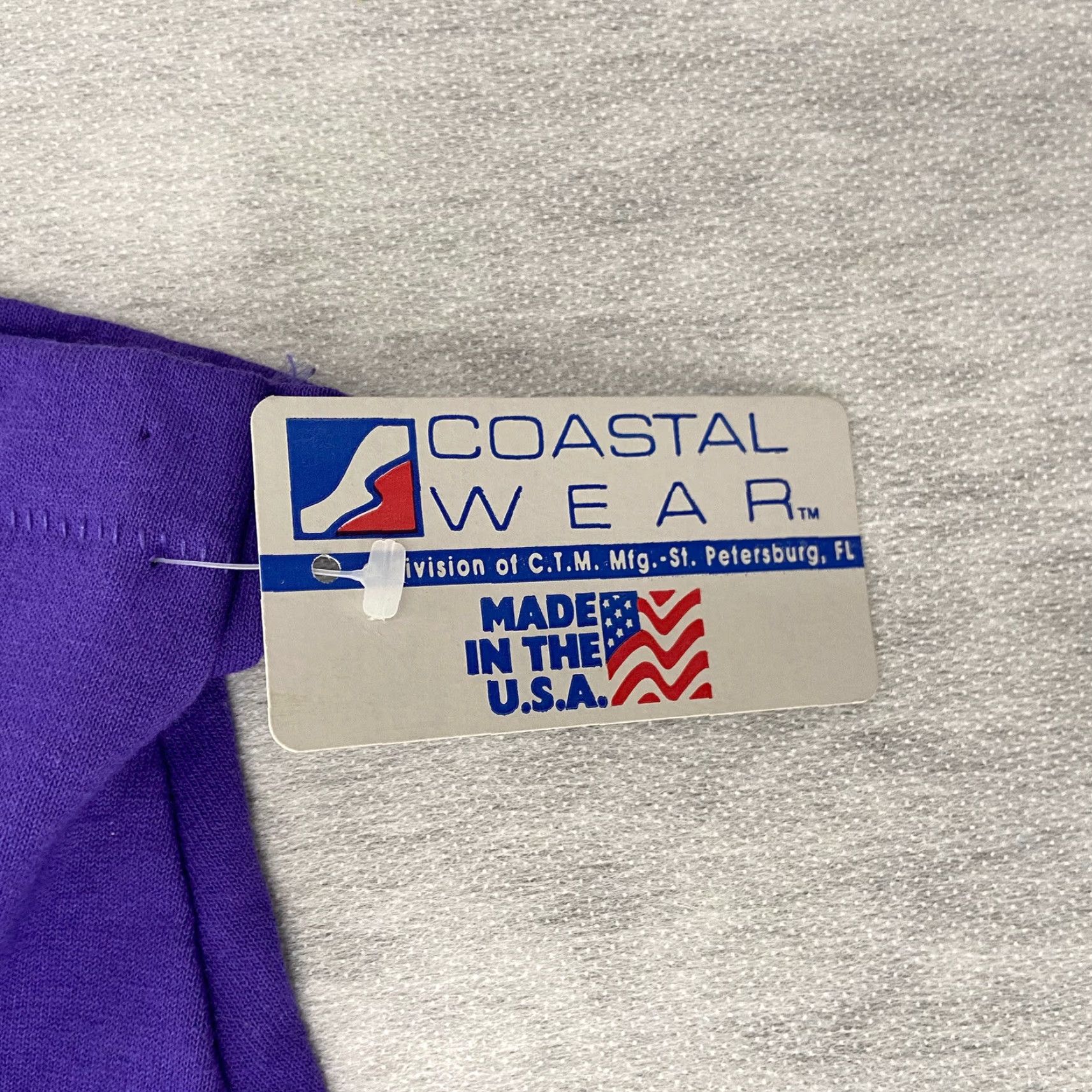 Hanes VINTAGE Hanes Florida T-Shirt Adult Large Purple Coral Reef Ecosystem 90s Mens Size US L / EU 52-54 / 3 - 7 Thumbnail