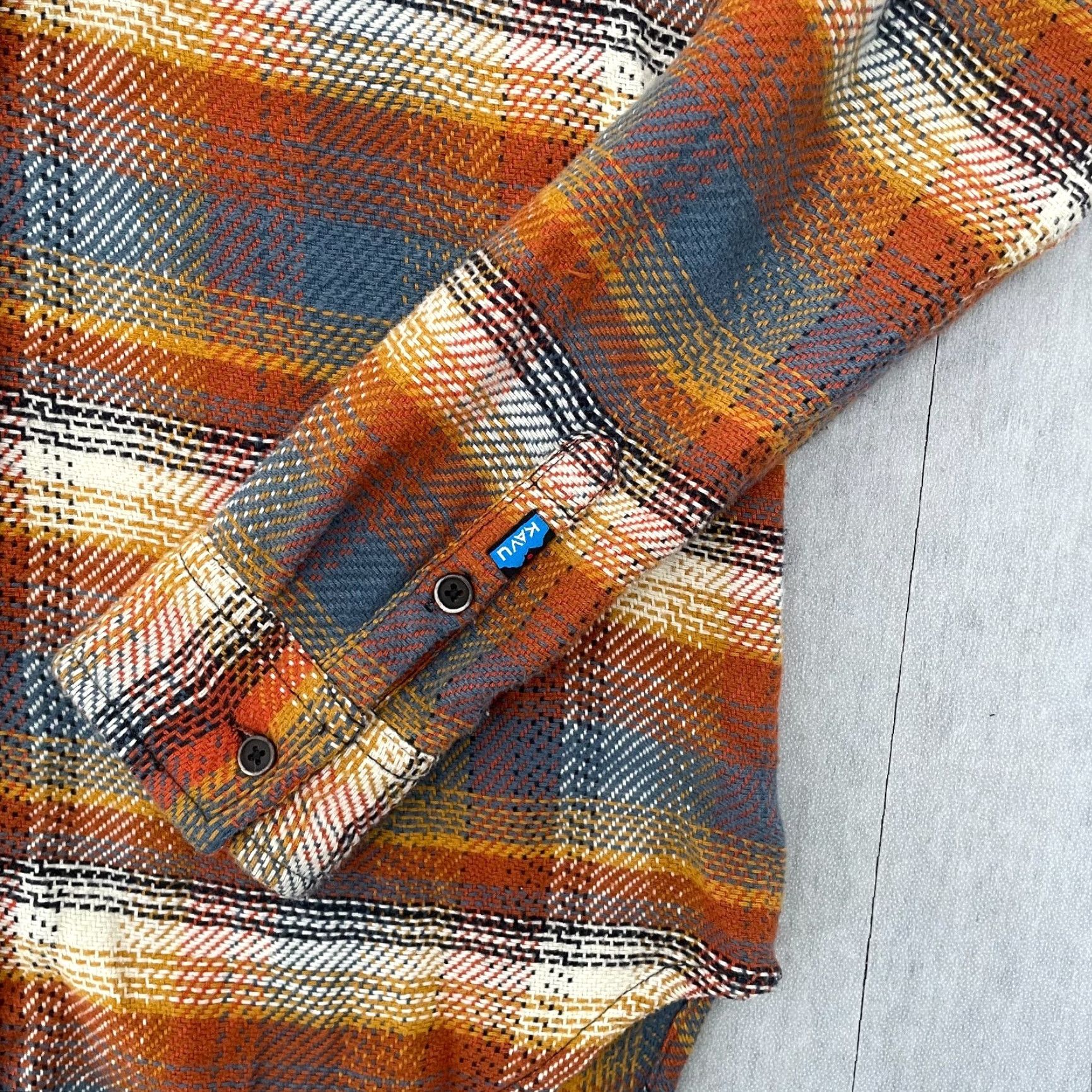 KAVU VINTAGE KAVU Jess Shirt Womens XS Autumn Light Button Up Hooded Ladies XS (A) Size XS / US 0-2 / IT 36-38 - 4 Thumbnail