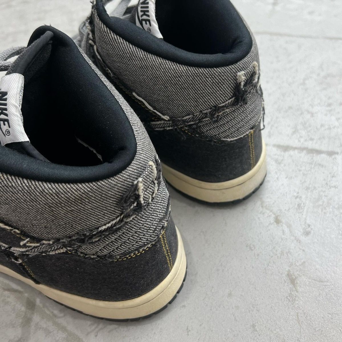 Nike Nike Dunk High CL Black Denim Size US 10.5 / EU 43-44 - 6 Thumbnail