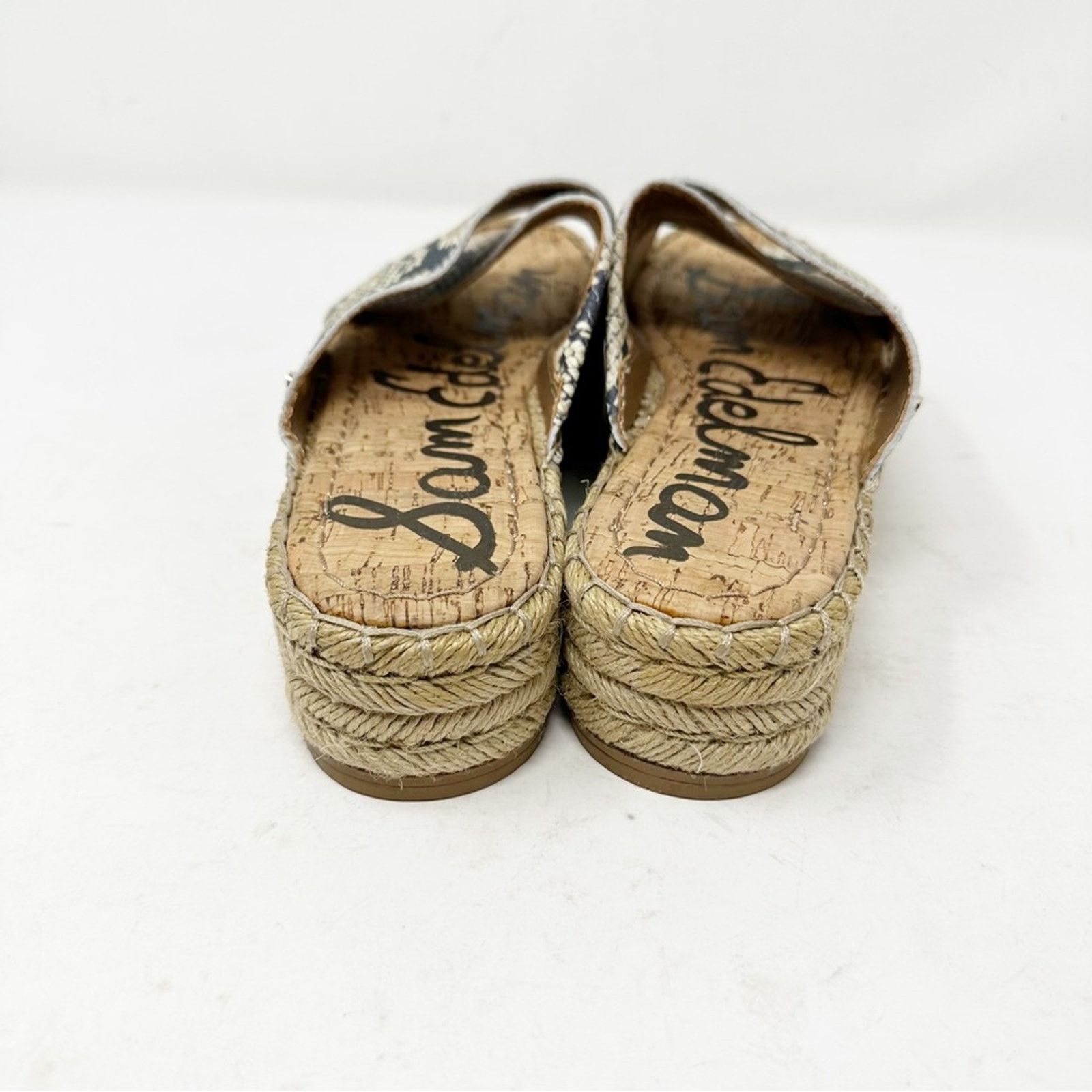 Sam Edelman SAM EDELMAN Natty Snakeskin Espadrille Slide Sandals in 7.5 Size US 7.5 / IT 37.5 - 5 Thumbnail