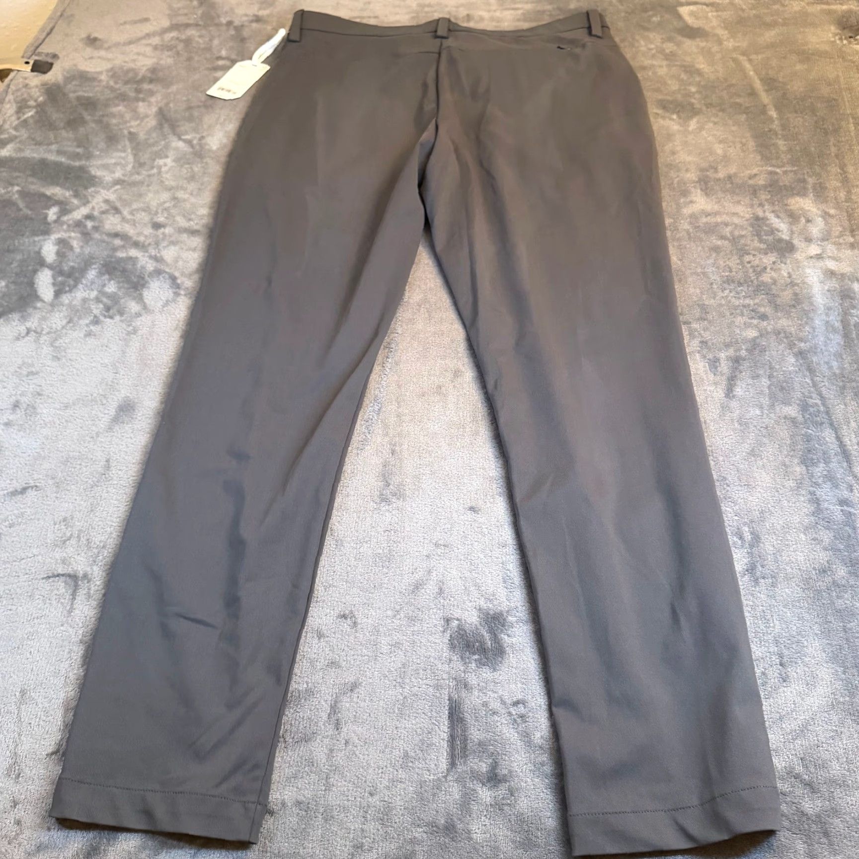 Vintage Stylus Mens Chino Pants Slim Fit Quick Dry Stretch Charcoal 34x30 Workwear Casual Flat Front Button Zip Pants Size US 34 / EU 50 - 6 Thumbnail