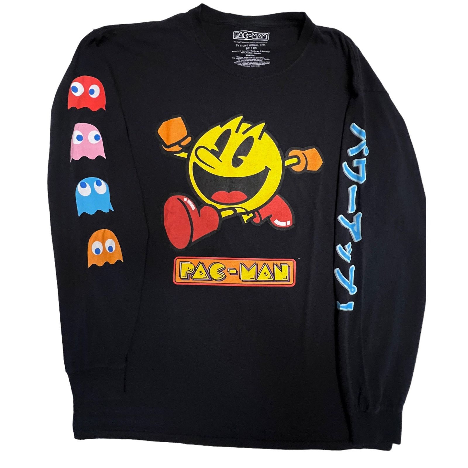 Other Pac-Man Shirt Black Long Sleeve Graphic Bandai Namco Medium Size US M / EU 48-50 / 2 - 2 Thumbnail