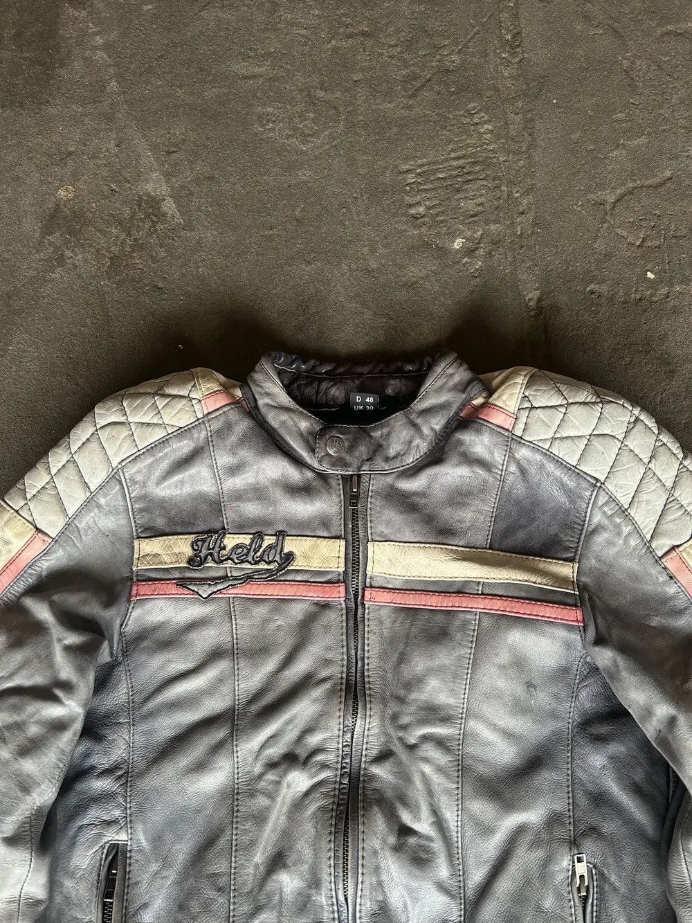 Hysteric Glamour VINTAGE MARLBORO FERRARI STYLE WASHED RACING LEATHER JACKET Size US M / EU 48-50 / 2 - 3 Thumbnail