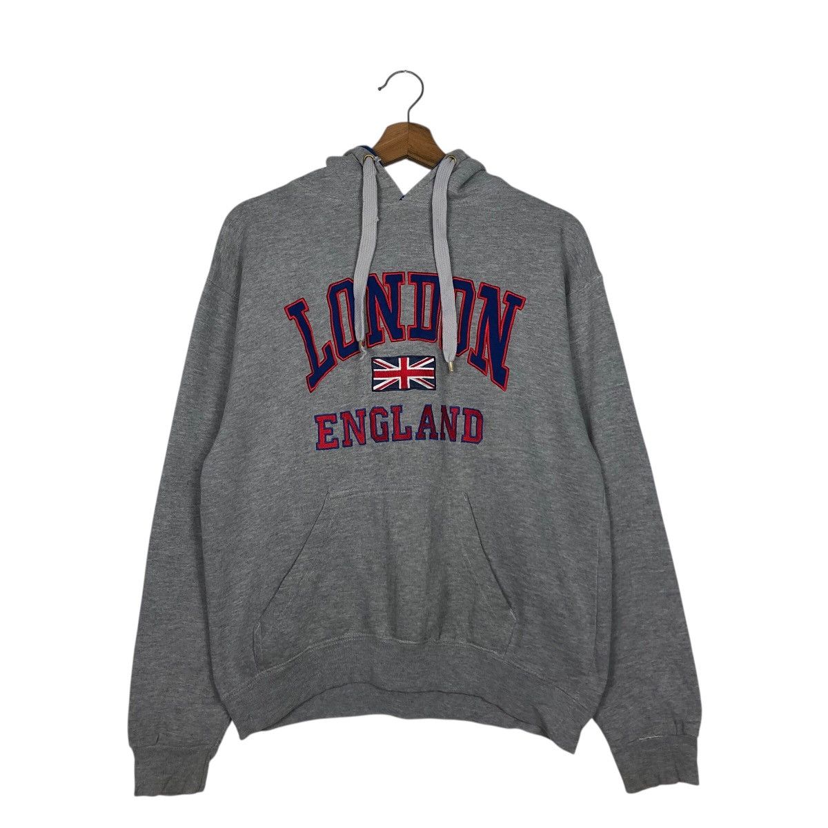 Japanese Brand 📌Vintage Hoodie Pull Over London England Big Logo Embroidery Size US M / EU 48-50 / 2 - 13 Thumbnail