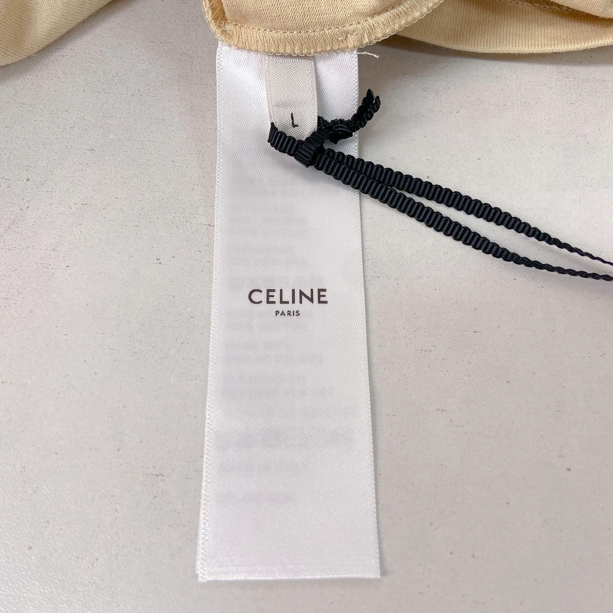 Celine CELINE Triomphe color block logo short-sleeve L Size L / US 10 / IT 46 - 6 Thumbnail