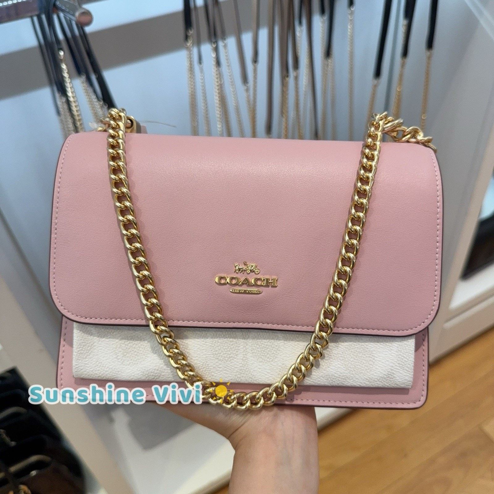 Coach Coach Klare Crossbody Bag CV978 IM/CHALK/CARNATION Size ONE SIZE - 1 Thumbnail