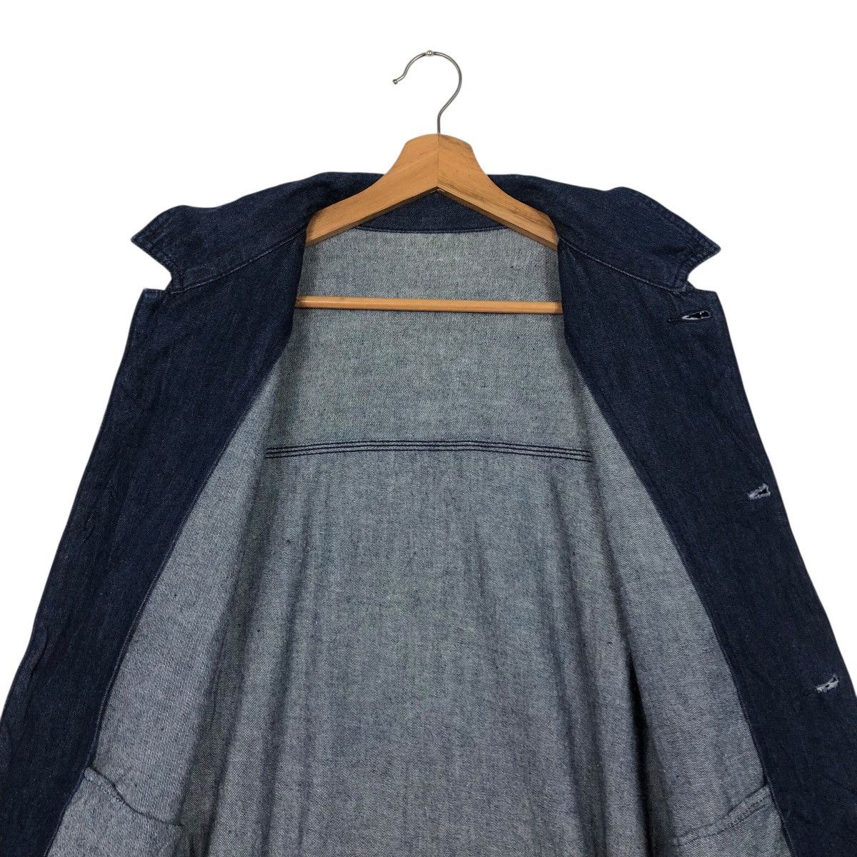 Japanese Brand 📌Vintage Denim Biker Chore Jacket Gu Indigo Issey Miyake Size US L / EU 52-54 / 3 - 15 Thumbnail