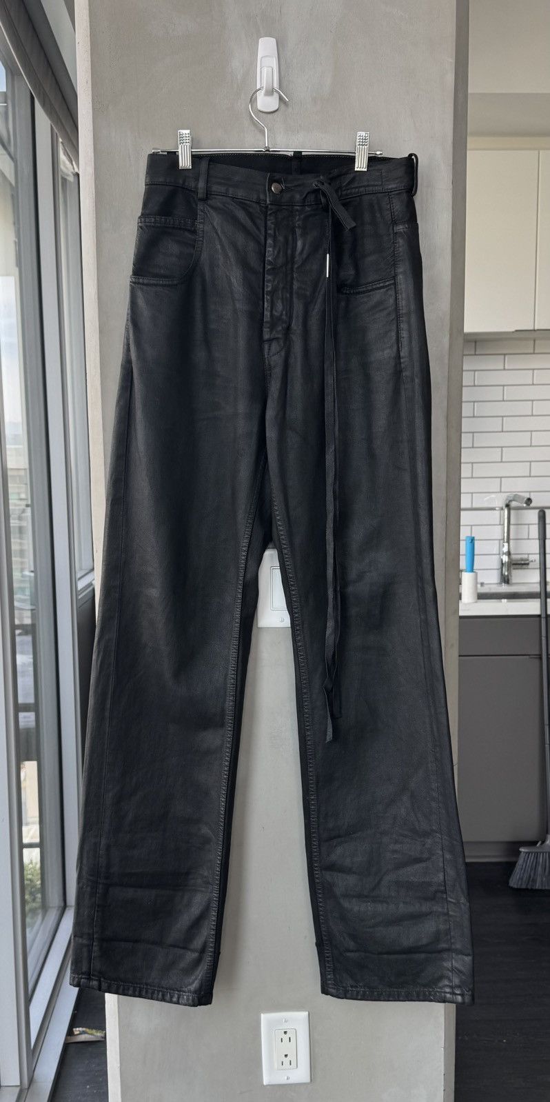 Ann Demeulemeester Kevin Waxed Denim Jeans | Grailed