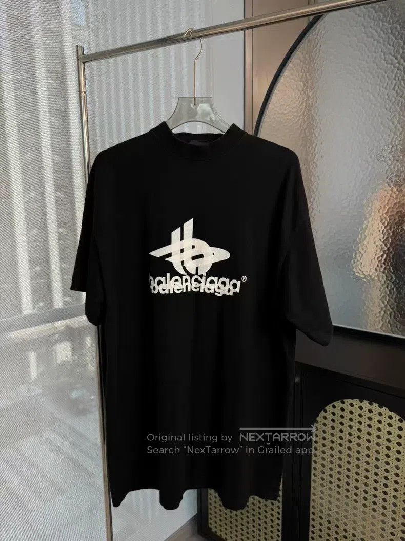 Balenciaga Balenciaga Black Phantom Overlapped Short Sleeve Size US M / EU 48-50 / 2 - 1 Thumbnail