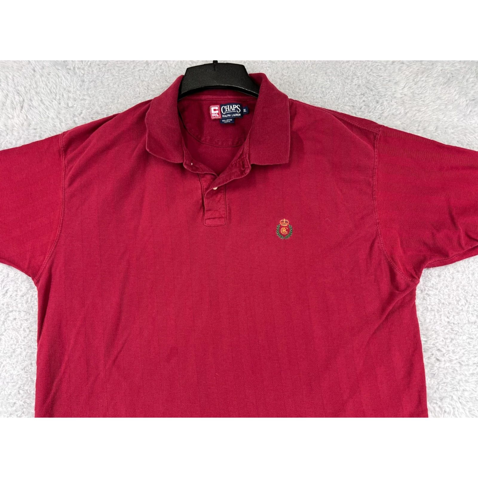 Chaps VINTAGE Chaps Ralph Lauren Polo Shirt Mens XL Red Golf Slim Fit Cotton Size US XL / EU 56 / 4 - 5 Thumbnail