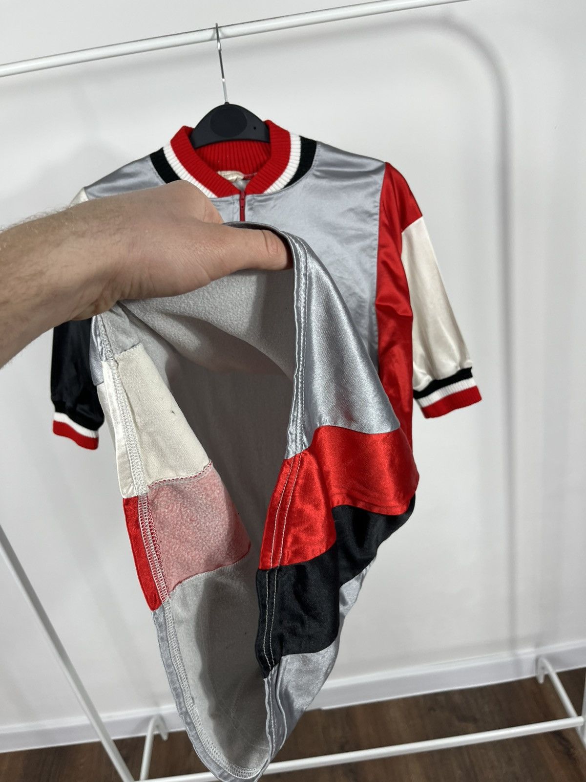 Other Vintage 80s Made in England Cycling Jersey Size L Red Black Size US L / EU 52-54 / 3 - 4 Thumbnail