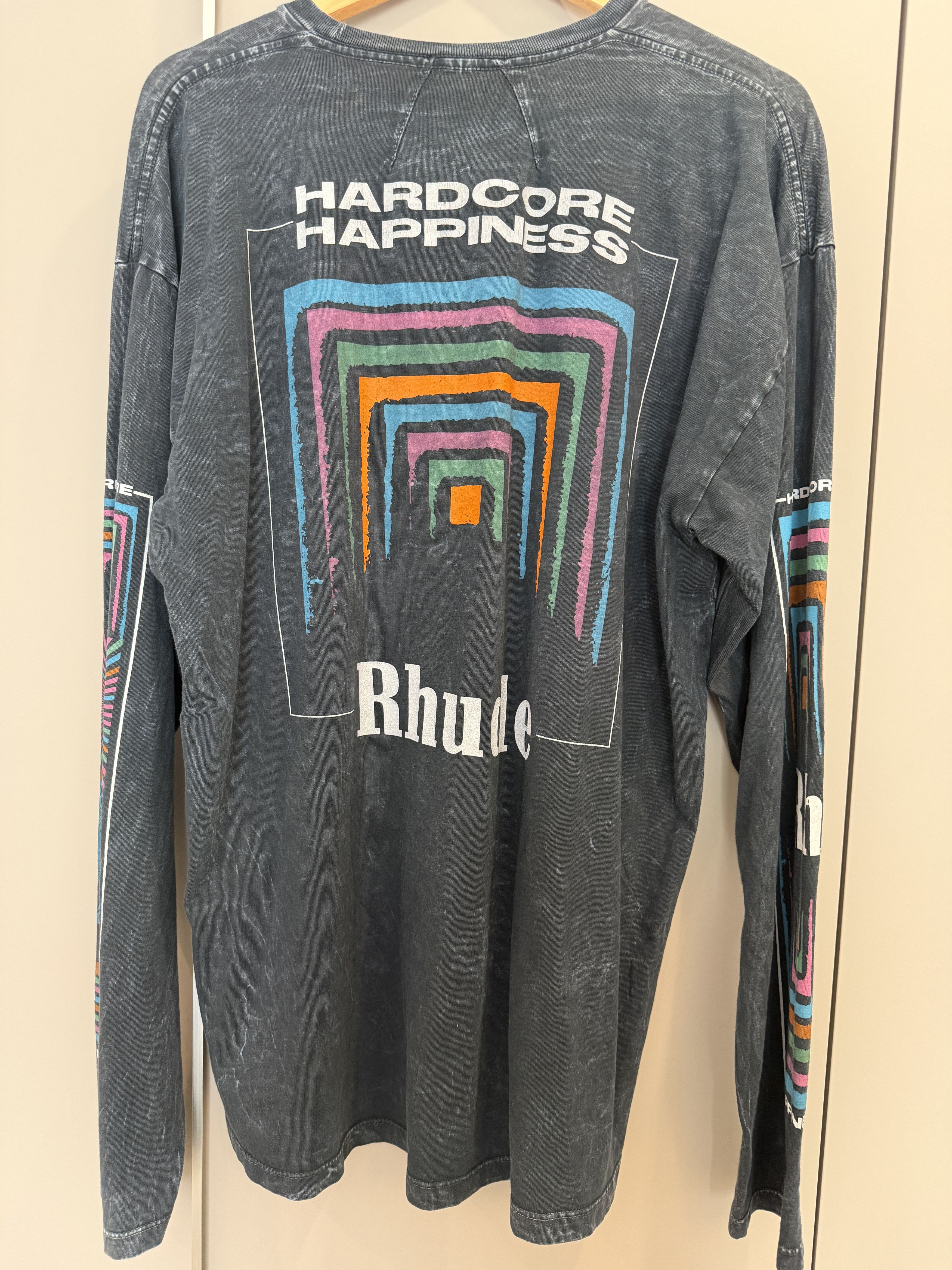 Rhude Rhude Happiness Long Sleeve T (Fits like L / Actual Size S) Size US L / EU 52-54 / 3 - 1 Thumbnail