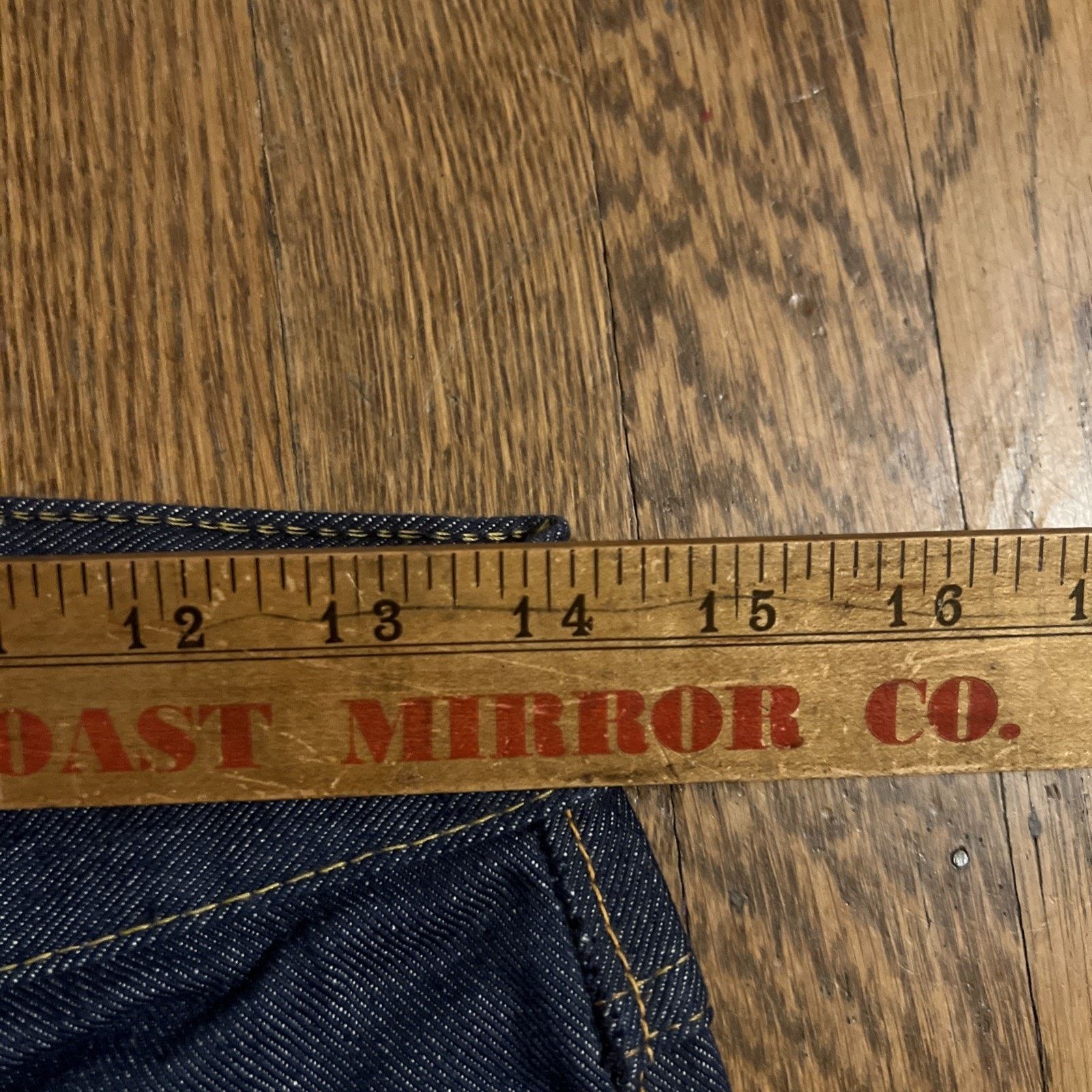 Original Montgomery Vintage 50s Montgomery Ward Deadstock 101 Jeans Selvedge Size US 28 / EU 44 - 20 Thumbnail