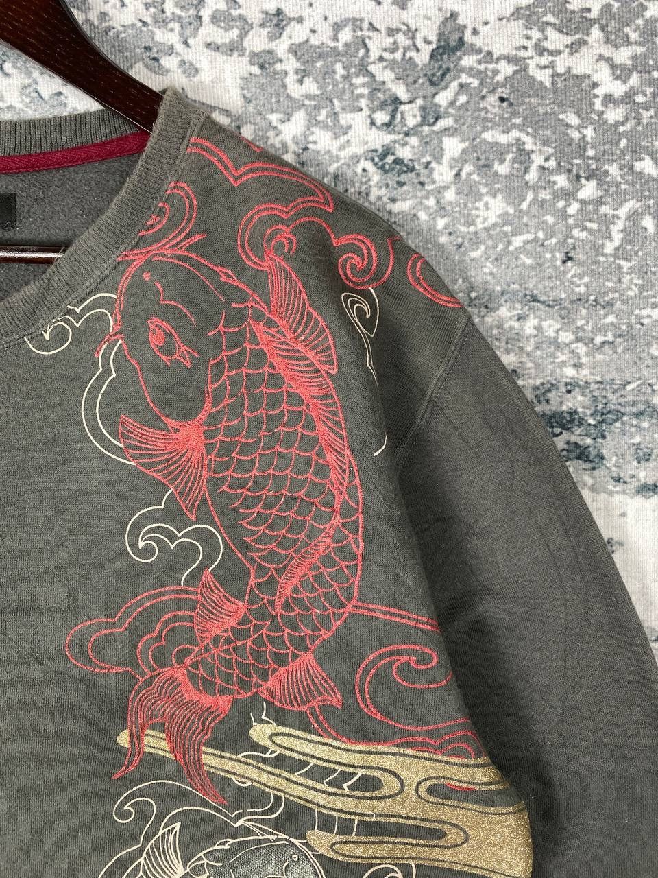 If Six Was Nine Vintage Sukajan Koi Sweatshirts Size US M / EU 48-50 / 2 - 5 Thumbnail