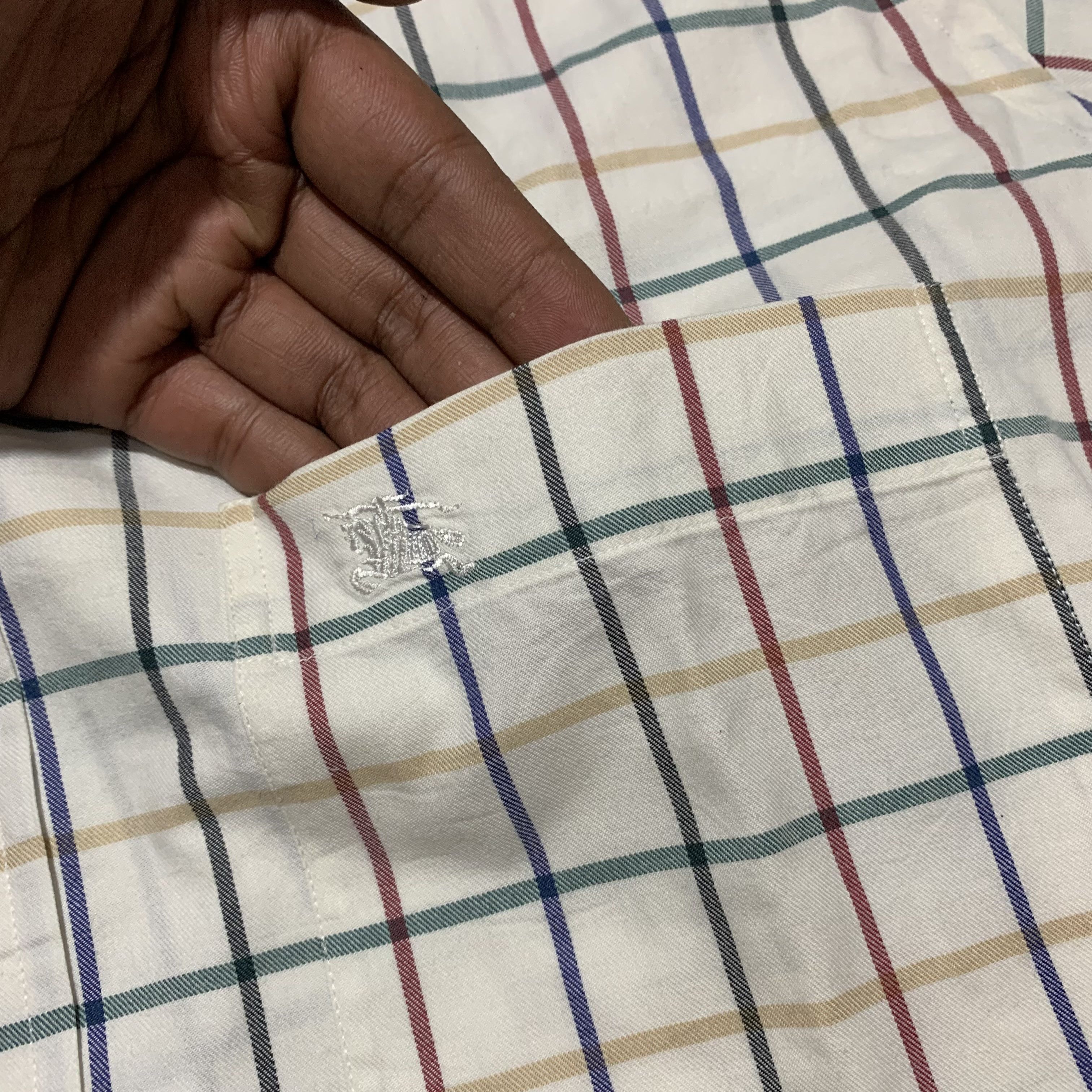 Burberry 2000s Burberry Plaid Pocket Button Shirt Size US M / EU 48-50 / 2 - 5 Thumbnail
